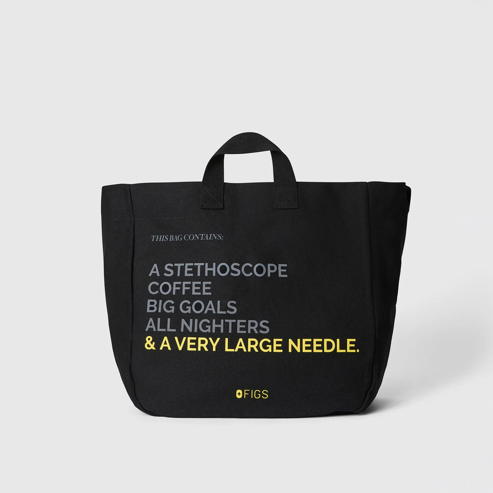 Black A Very Large Needle Tote