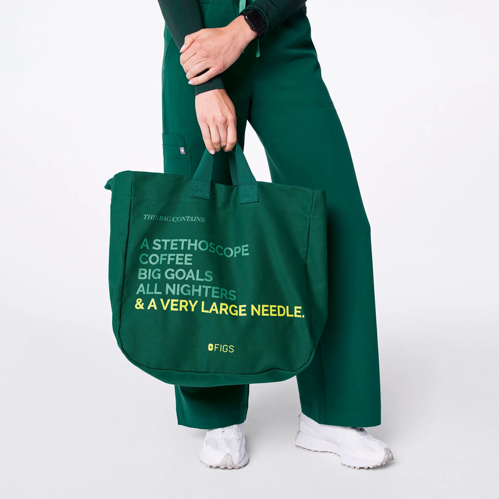 Hunter Green A Very Large Needle Tote - Image 3