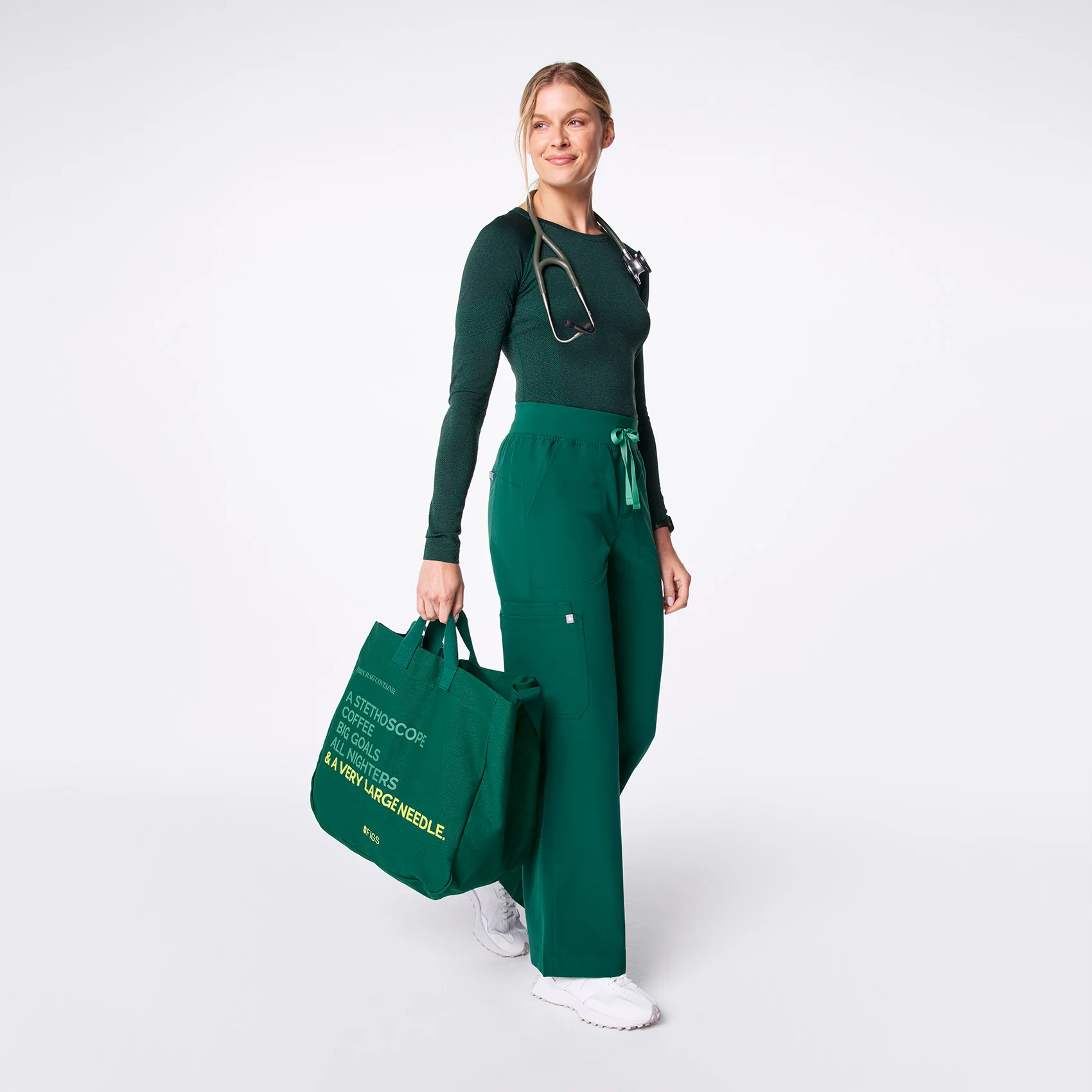 Hunter Green A Very Large Needle Tote - Image 5