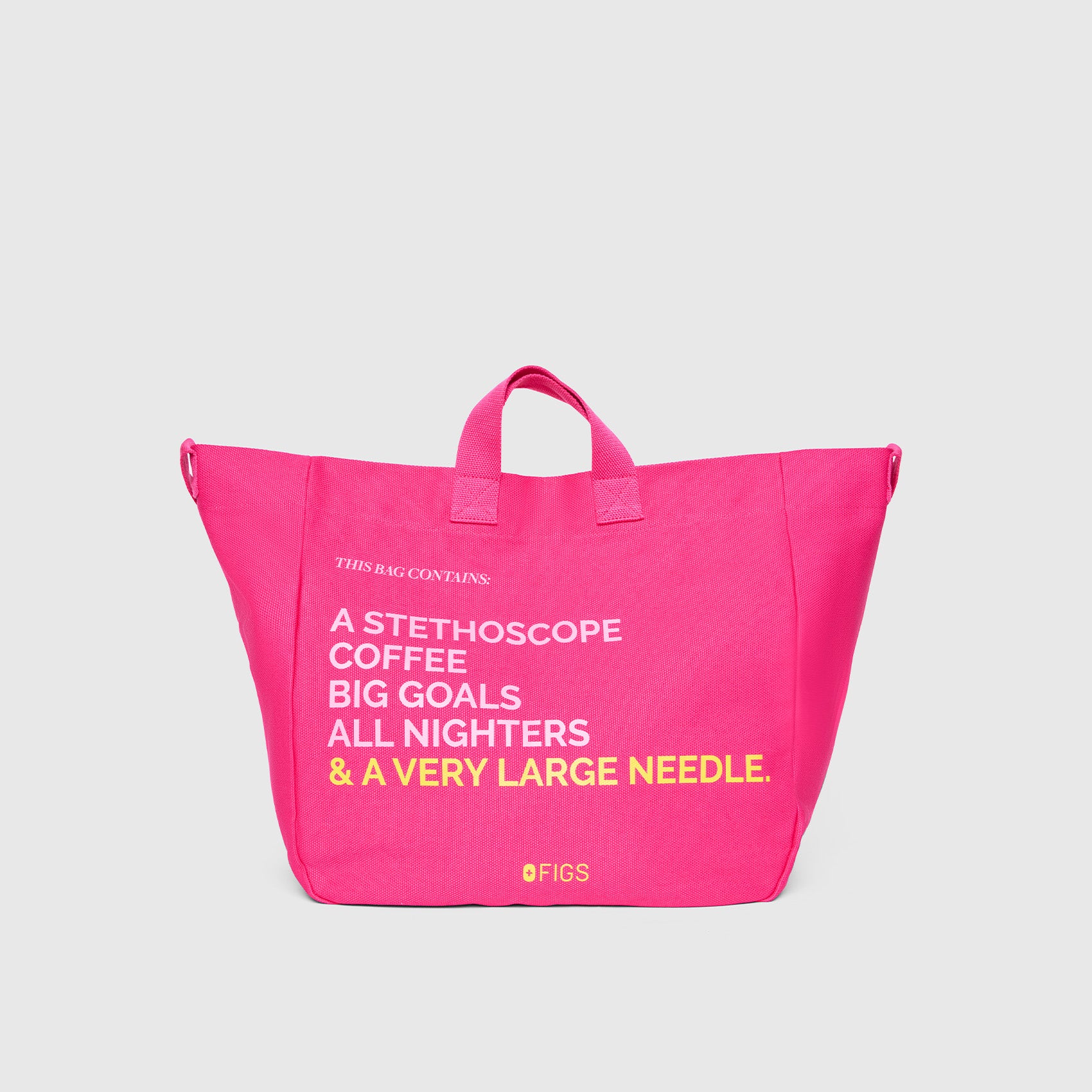 Shocking Pink A Very Large Needle Tote