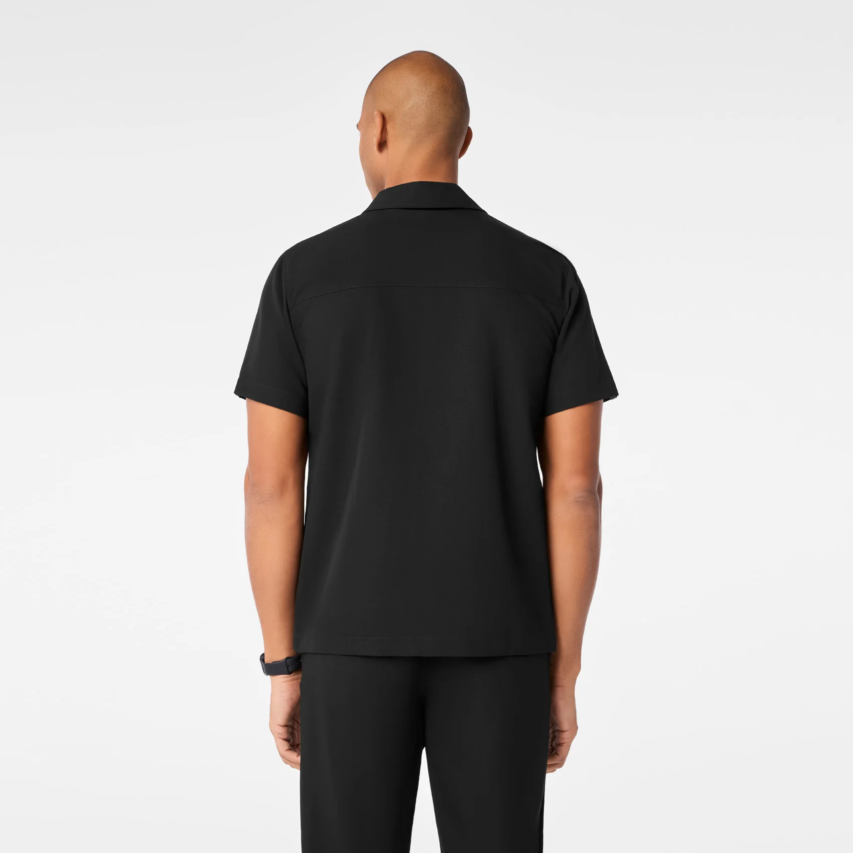 men's Black Arad Polo - Scrub Top - Image 4