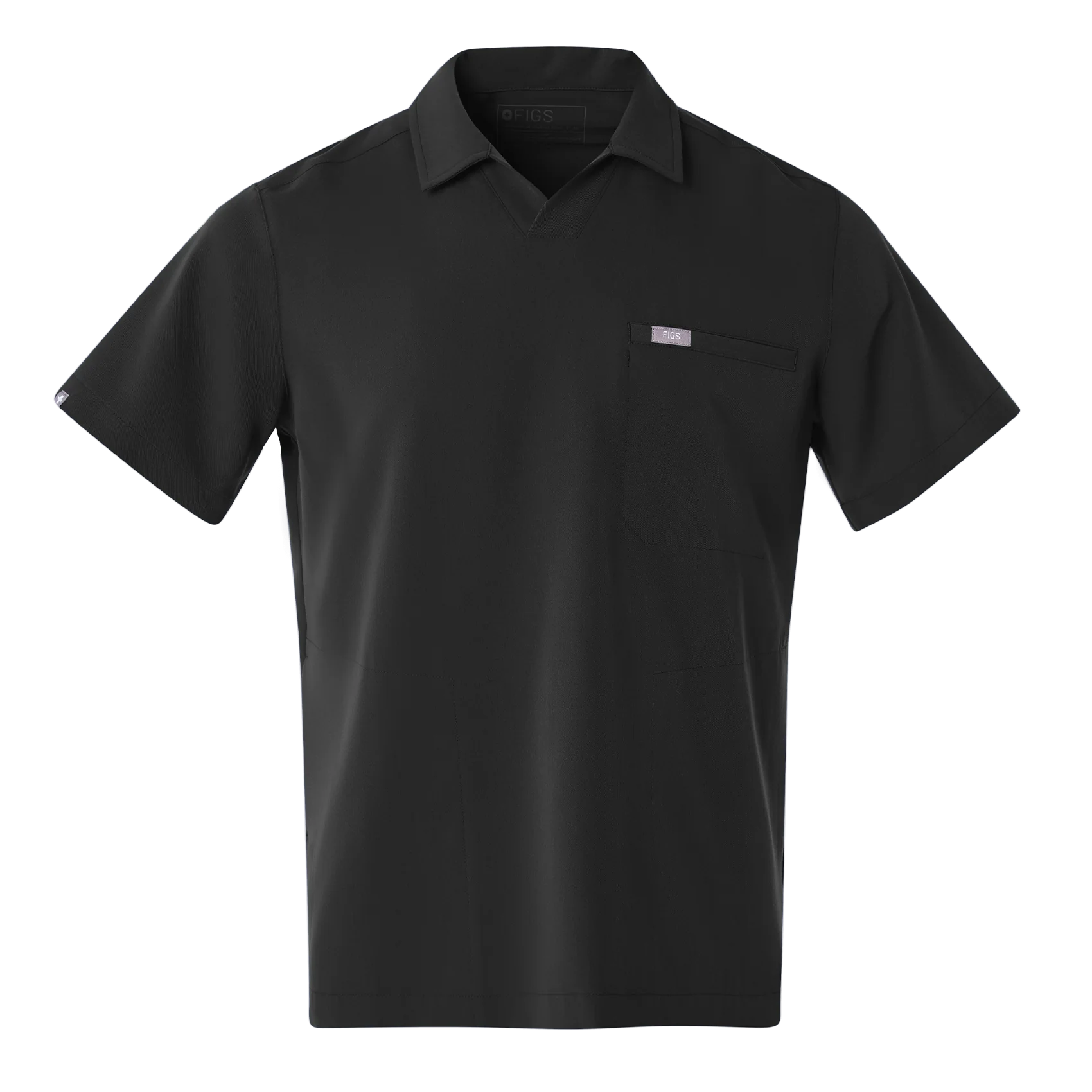 men's Black Arad Polo - Scrub Top - Image 7