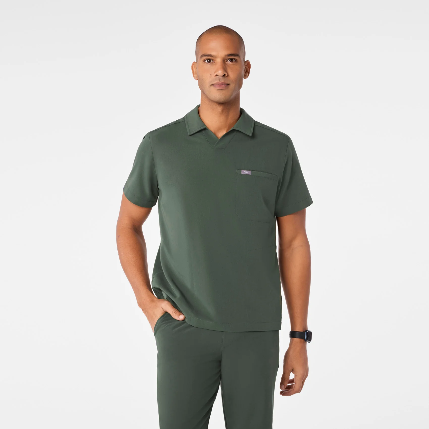 men's Moss Arad Polo - Scrub Top