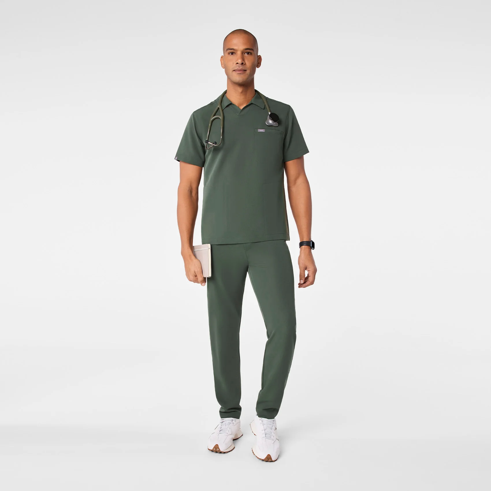 men's Moss Arad Polo - Scrub Top - Image 2