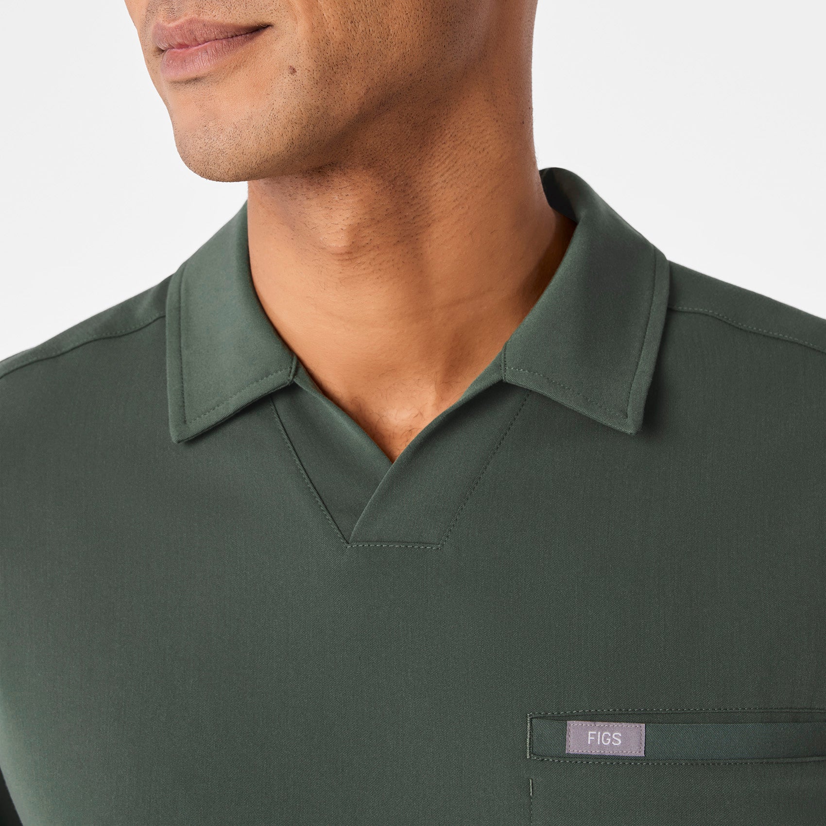men's Moss Arad Polo - Scrub Top - Image 5