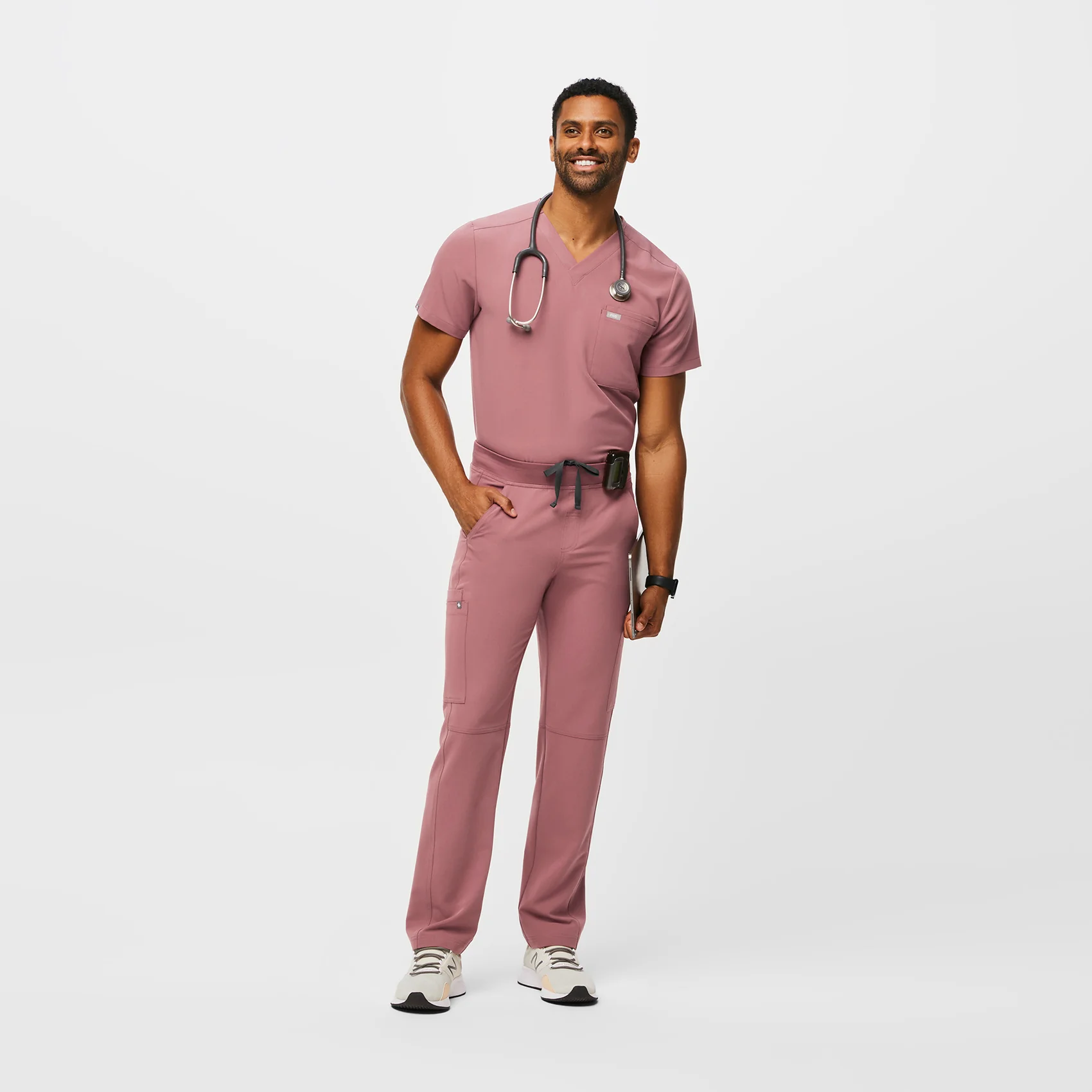 men's Mauve Axim™ - Cargo Scrub Pants - Image 2