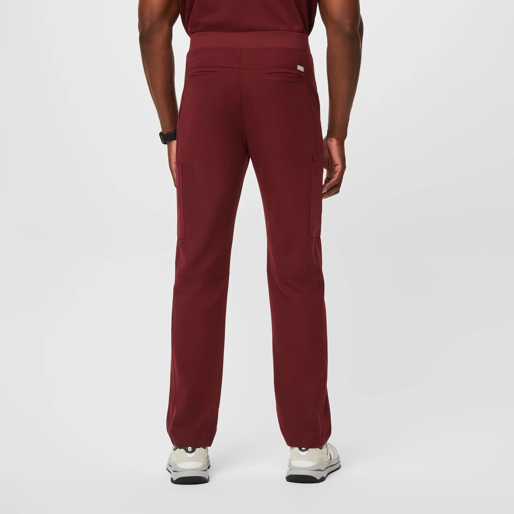 men's Burgundy Aximâ˘- Cargo Scrub Pants (3XL - 6XL) - Image 4
