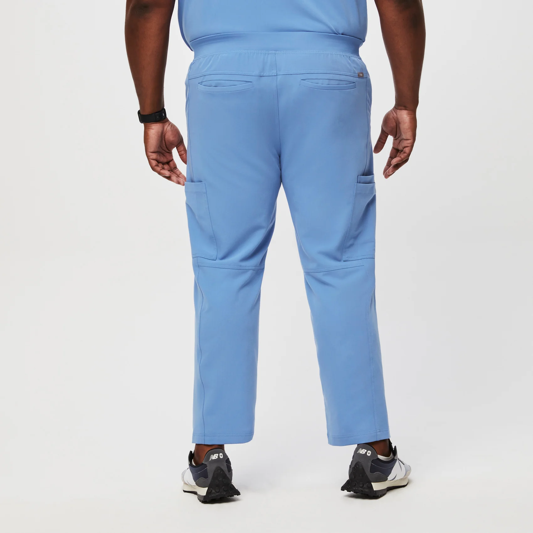 men's Ceil Blue Axim™- Cargo Scrub Pants (3XL - 6XL) - Image 4