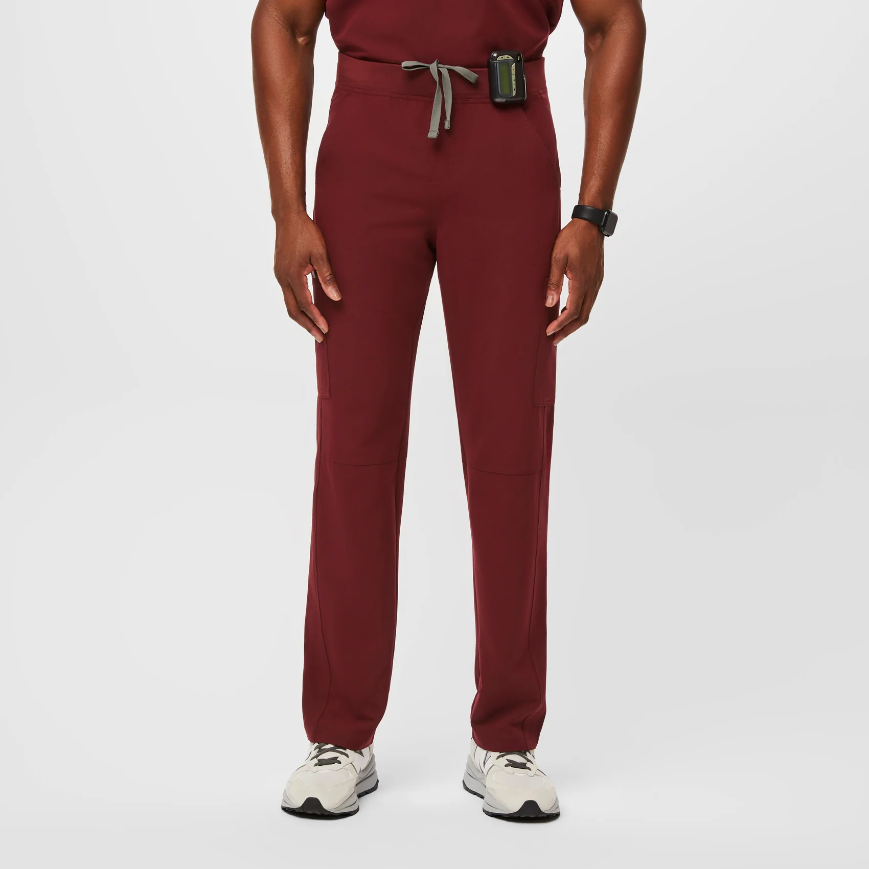 men's Burgundy Axim™ - Short Cargo Scrub Pants (3XL - 6XL)