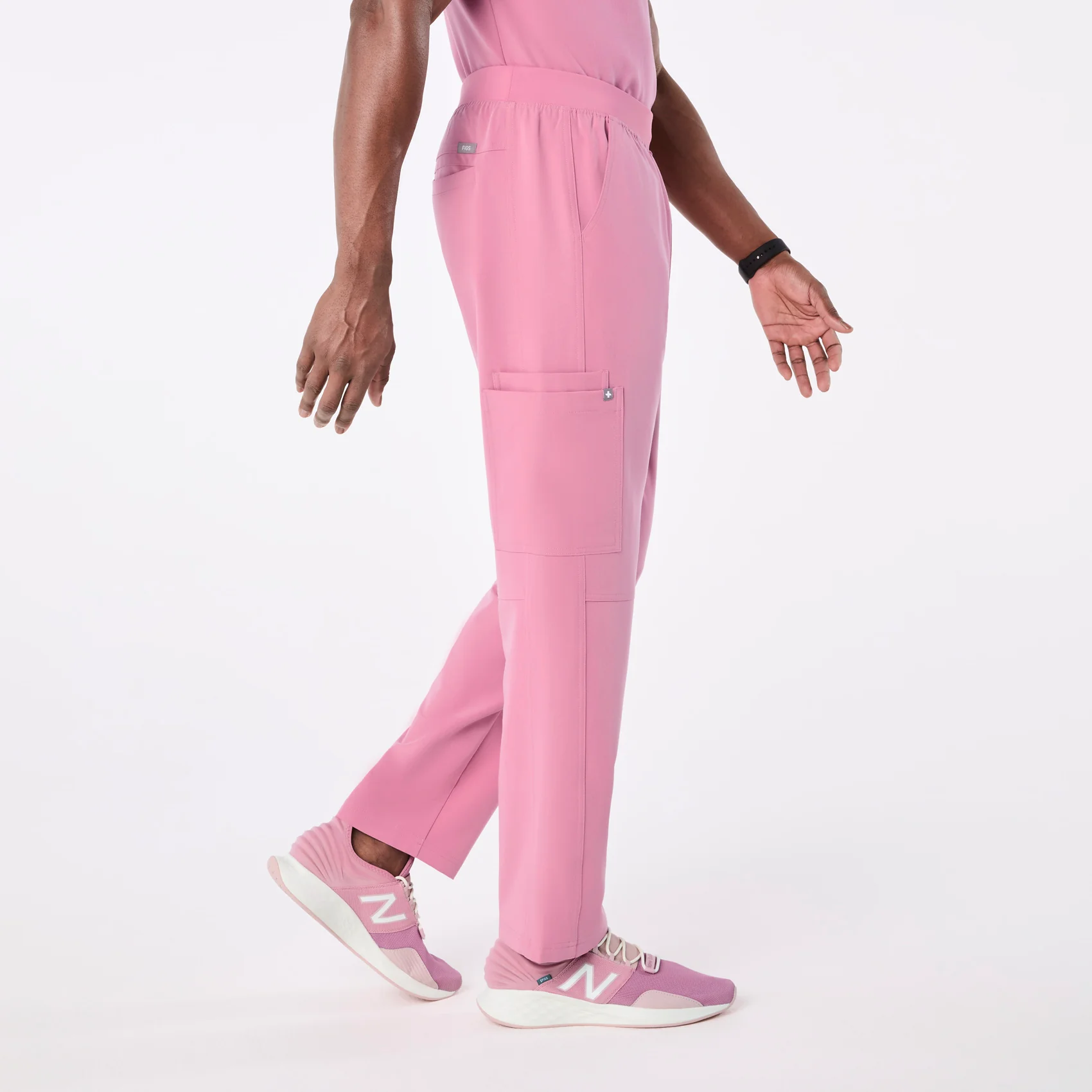 men's Chalk Pink Axim - Cargo Scrub Pant™ - Image 3