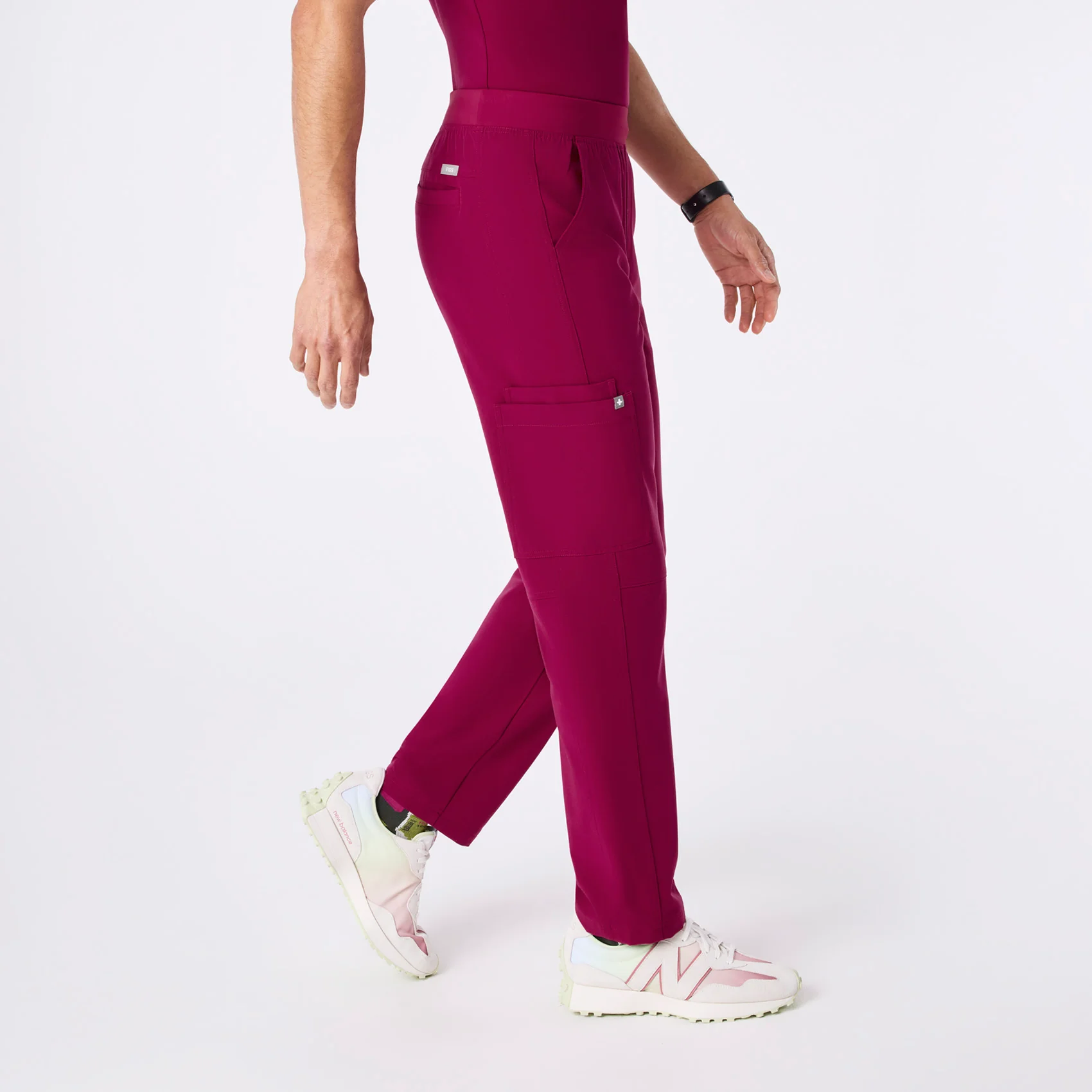 men's Dark Magenta Axim - Cargo Scrub Pant™ - Image 3