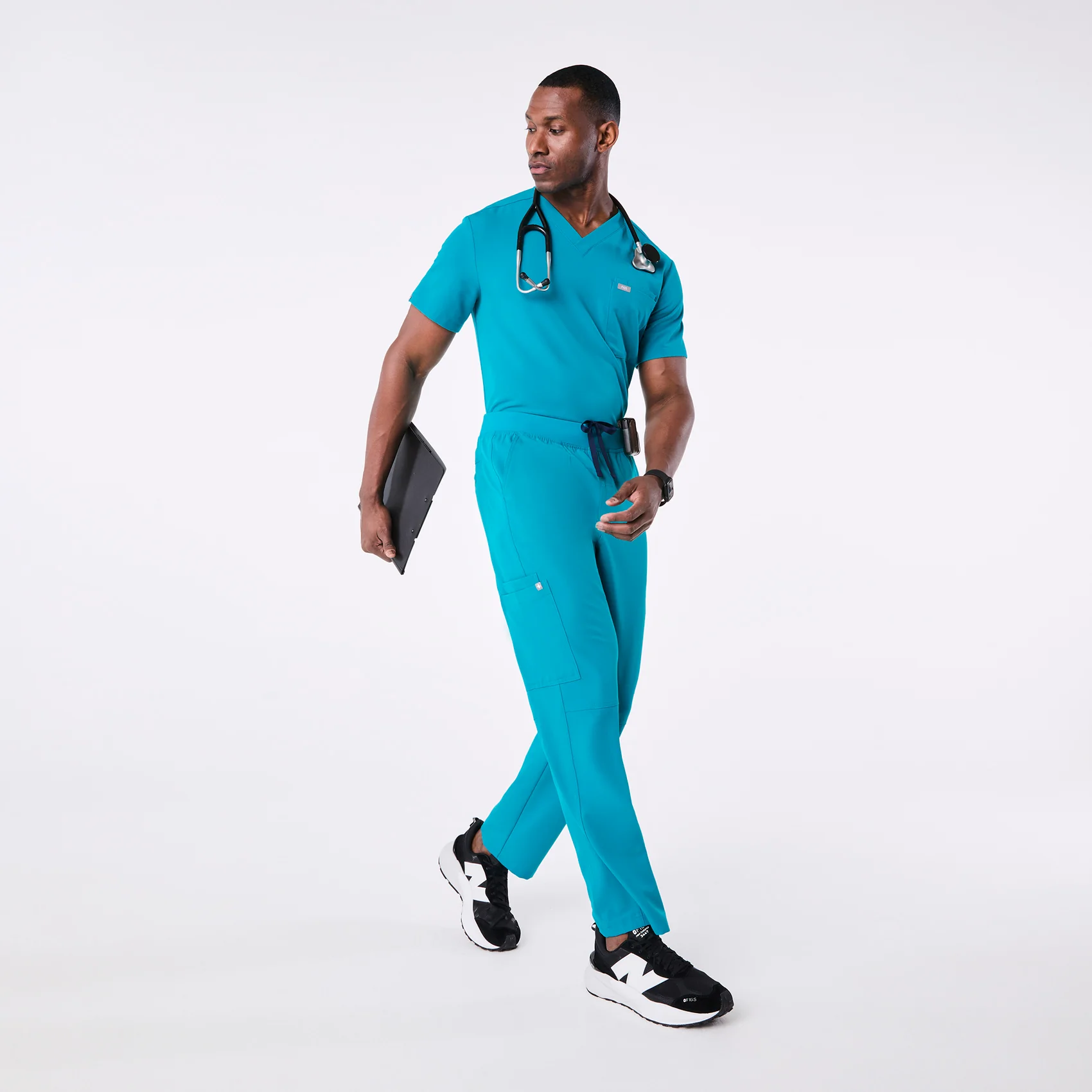 men's Teal Axim - Cargo Scrub Pant™ - Image 2