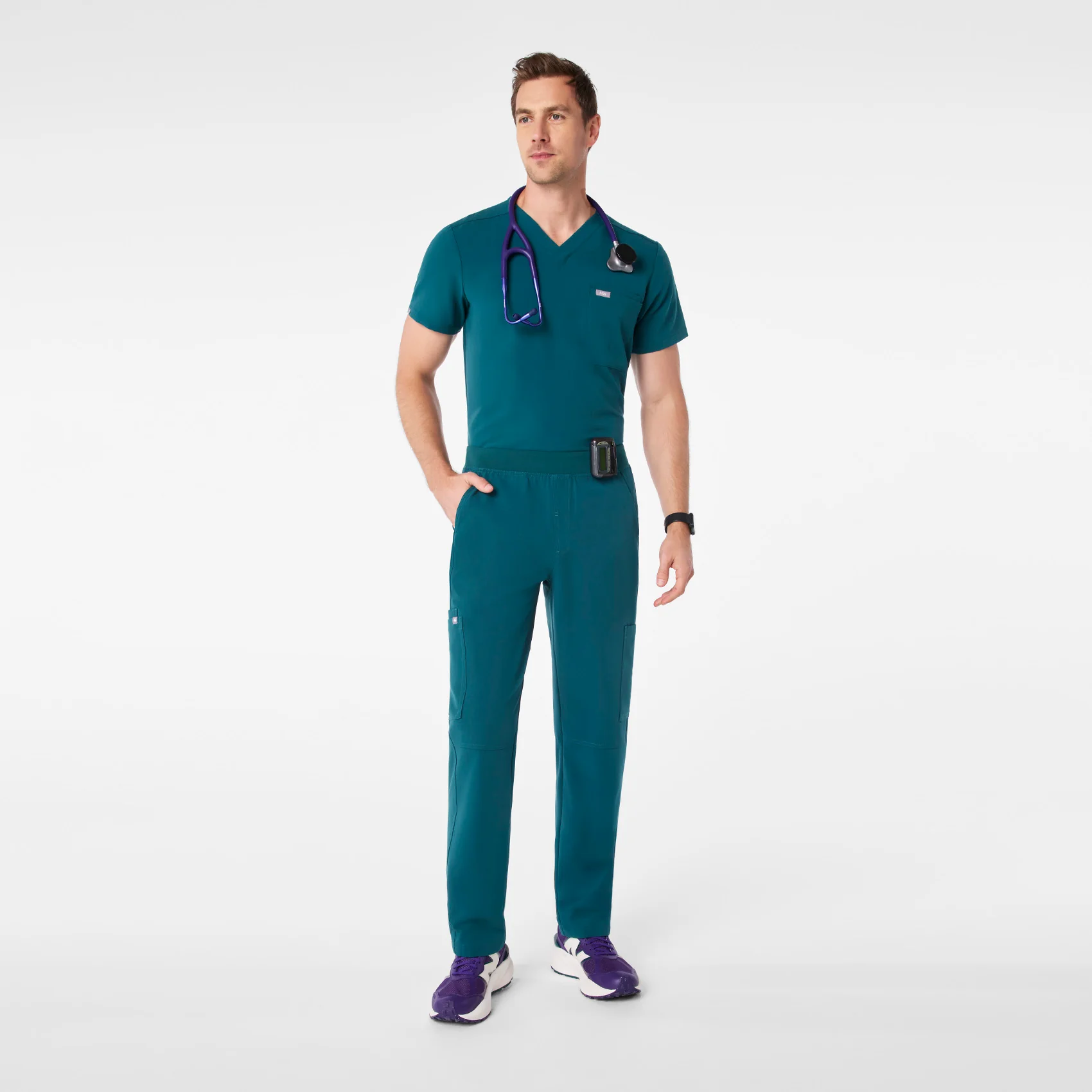 men's Caribbean Blue Axim - Tall Cargo Scrub Pant™ - Image 2