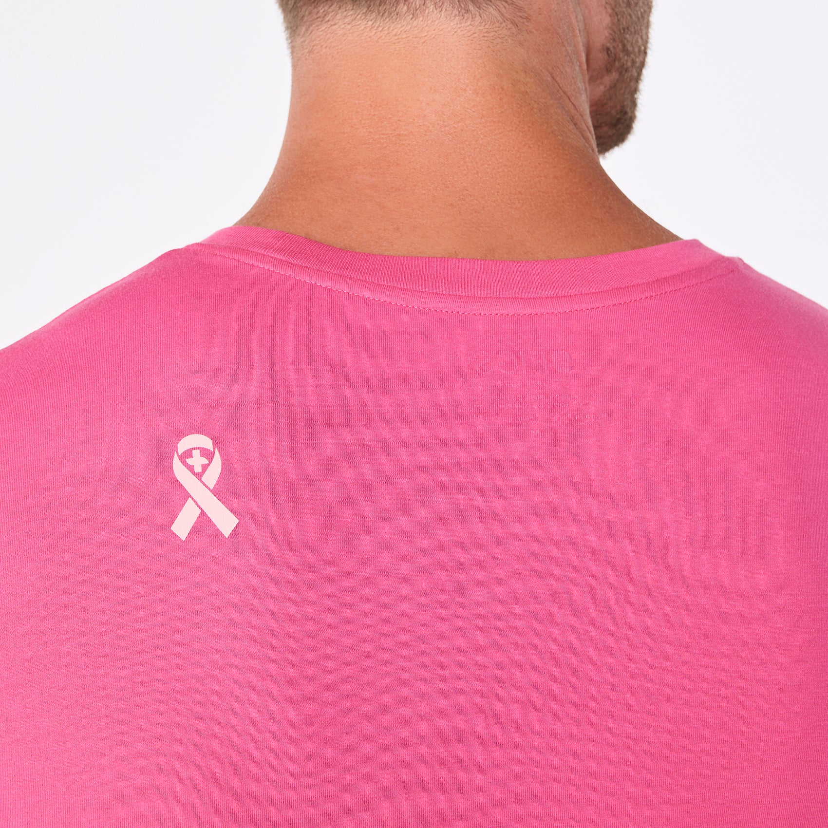 men's F'ing Pink BCA Ribbon Supersoft - Longsleeve Underscrub - Image 6