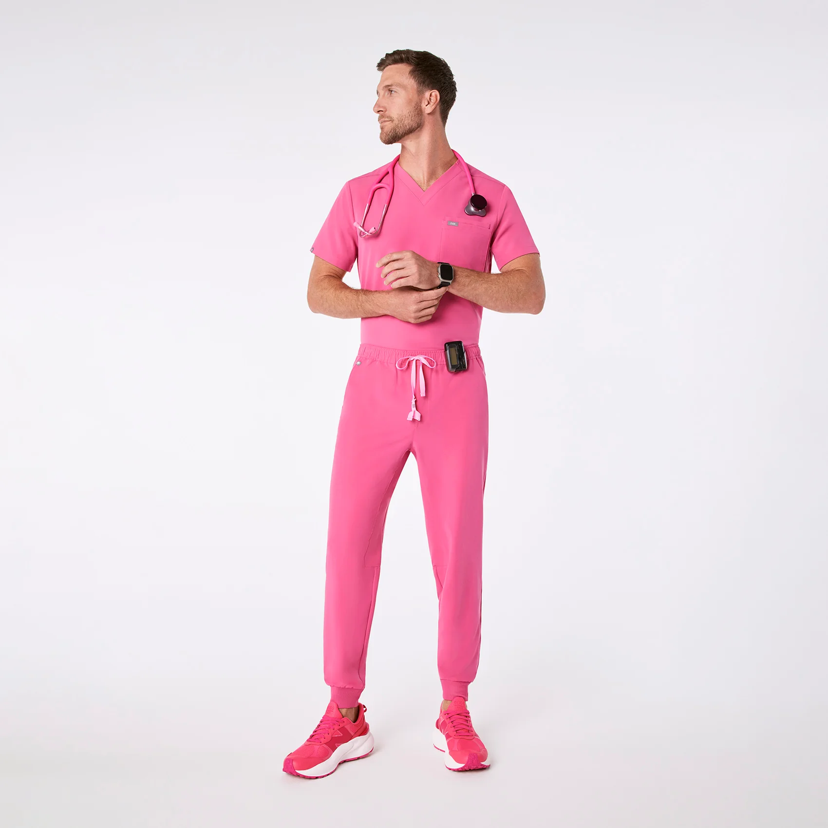 men's F'ing Pink Tansen - Tall Jogger Scrub Pant™ - Image 3