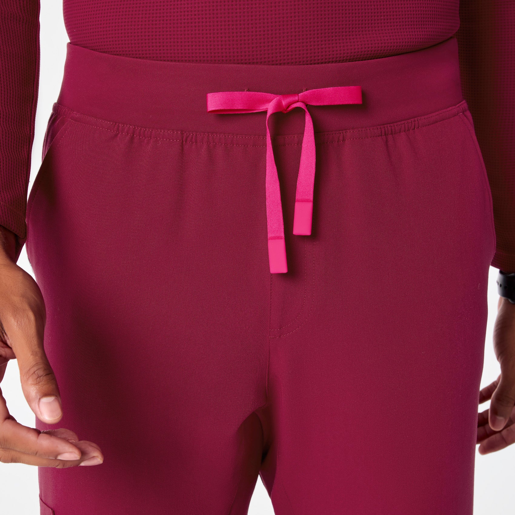 men's Deep Cranberry Brey Jogger - Scrub Pant - Image 5