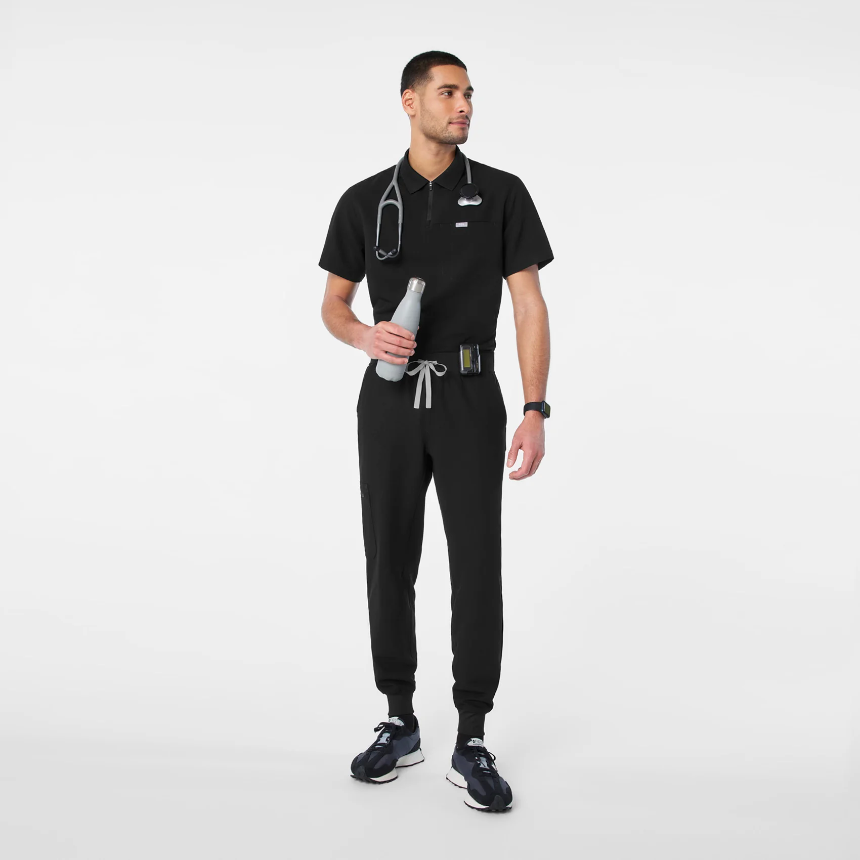 men's Black Brey Jogger - Scrub Pant - Image 2