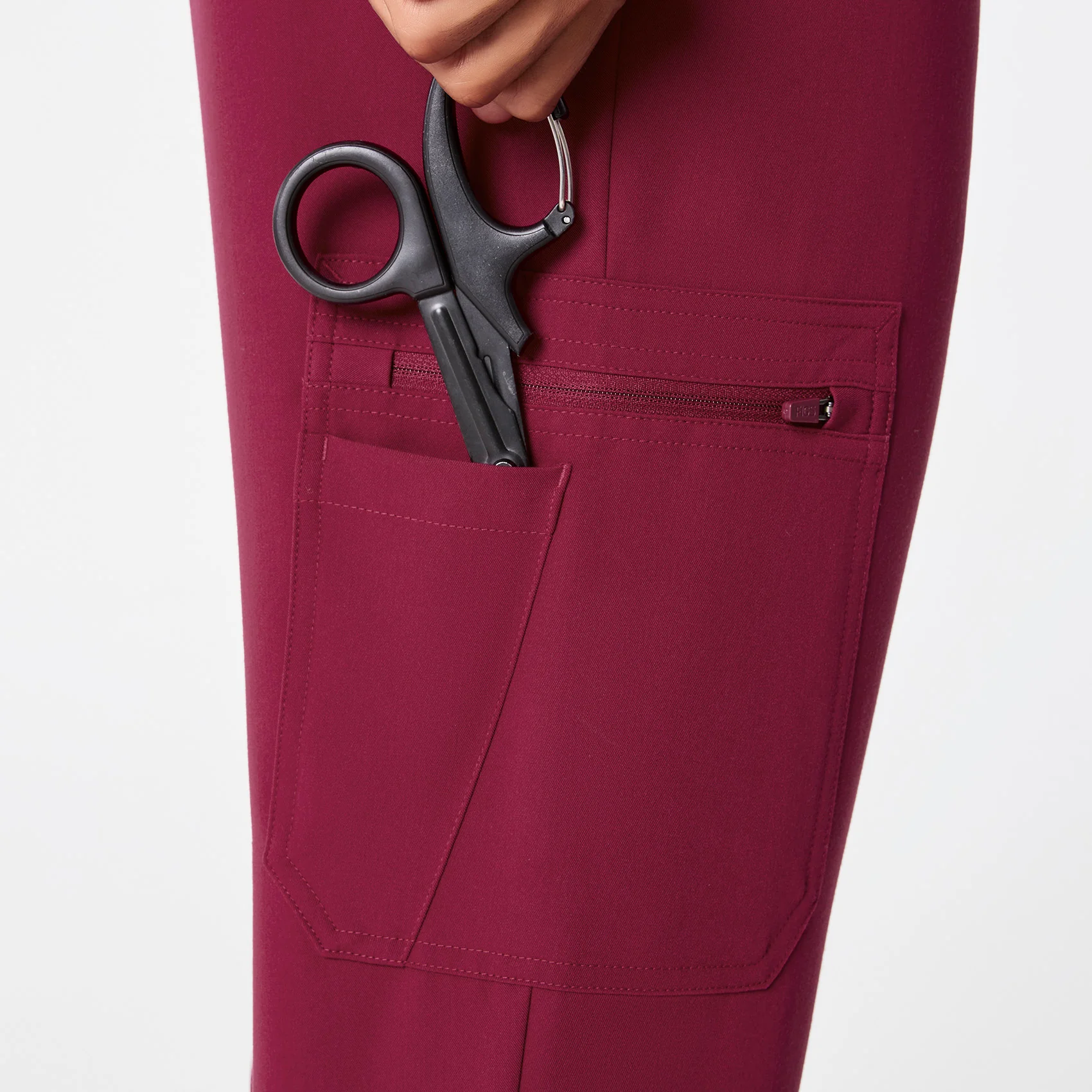men's Deep Cranberry Brey Tall Jogger - Scrub Pant - Image 6