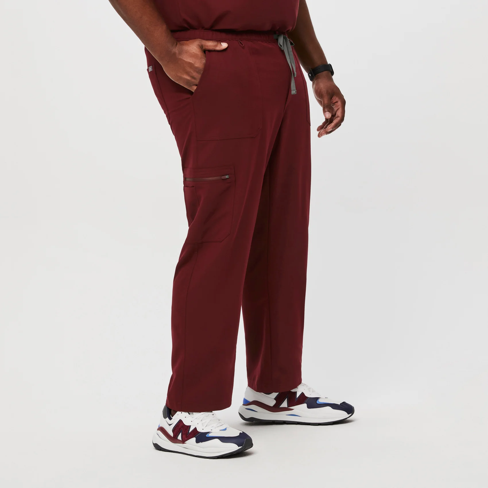 men's Burgundy Cairo™- Cargo Scrub Pants (3XL - 6XL) - Image 3
