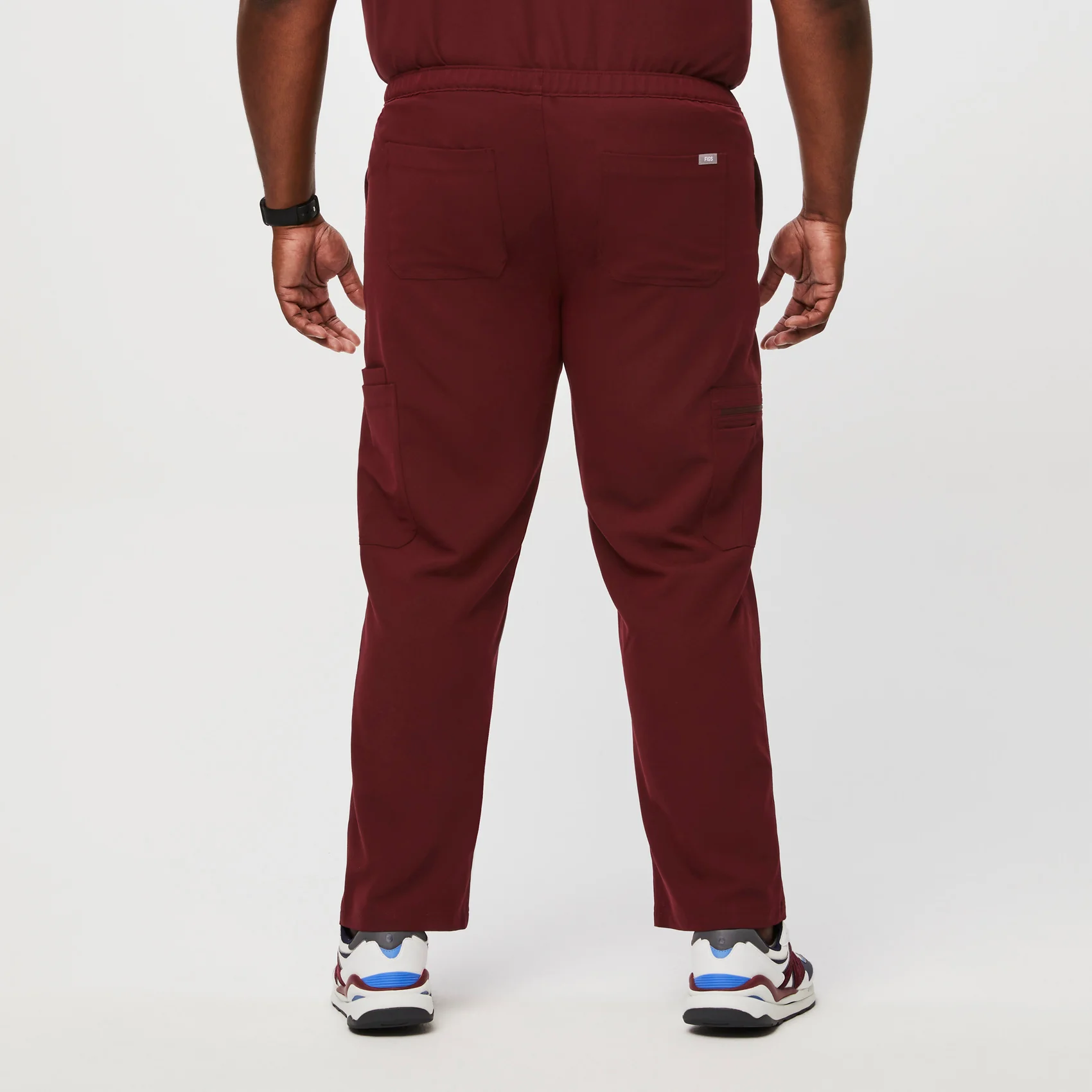 men's Burgundy Cairo™- Cargo Scrub Pants (3XL - 6XL) - Image 4