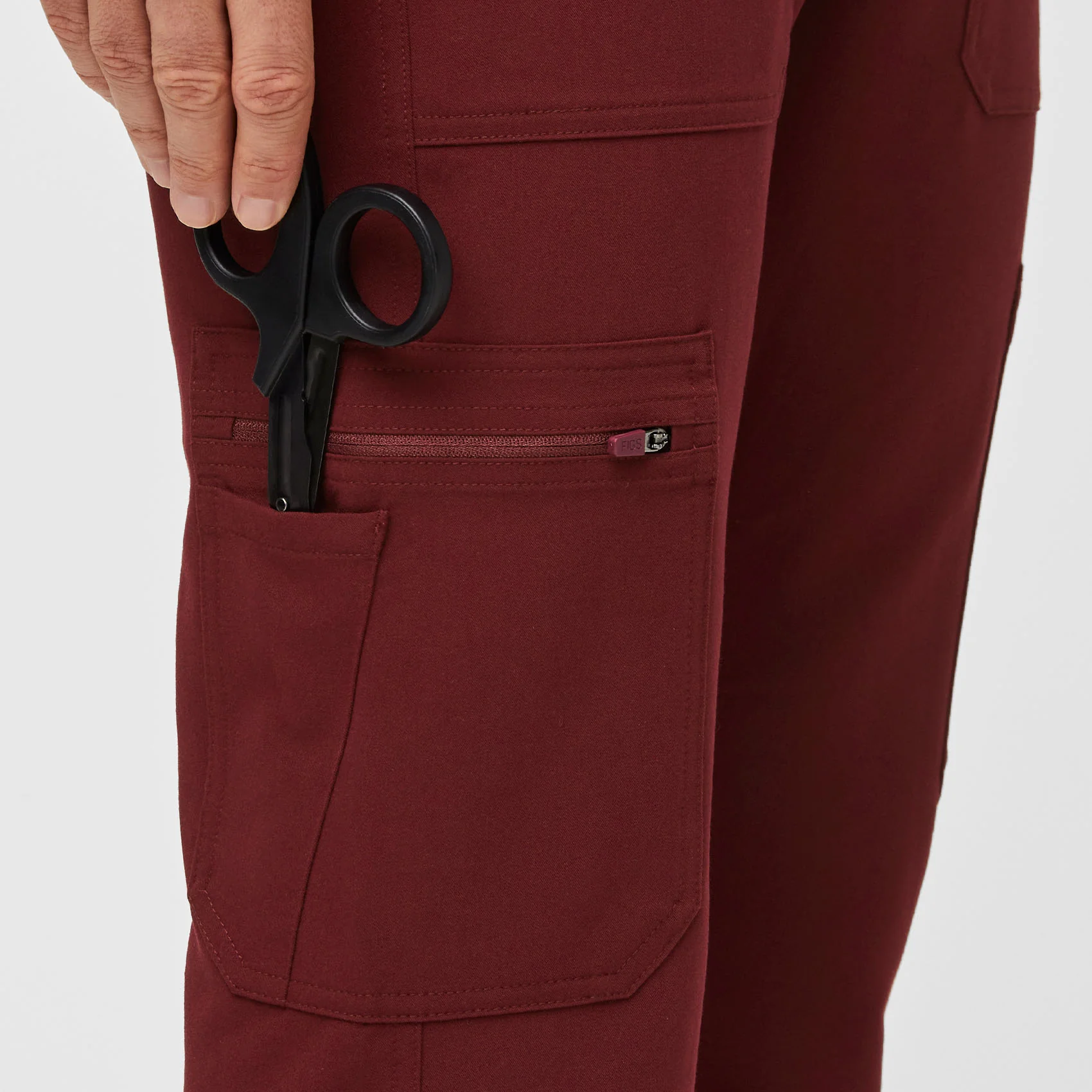 Men's Burgundy Cairo™ - Short Cargo Scrub Pants - Image 6