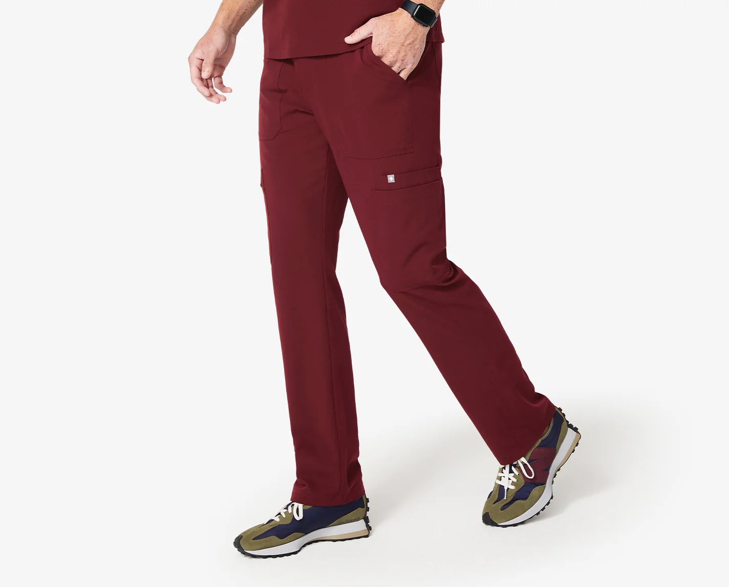 Men's Burgundy Cairo™ - Tall Cargo Scrub Pants - Image 11