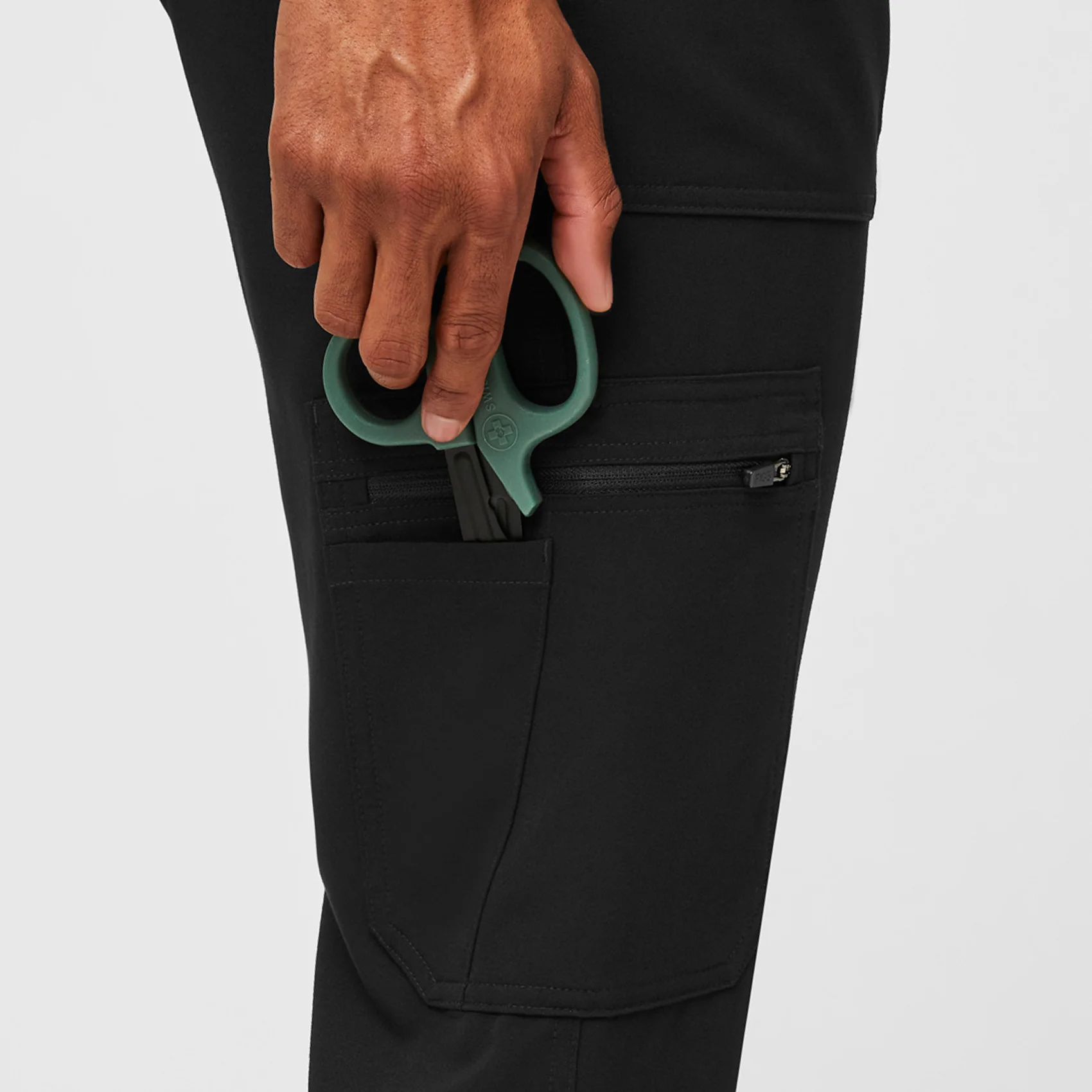 Men's Black Cairo™ - Short Cargo Scrub Pants - Image 5