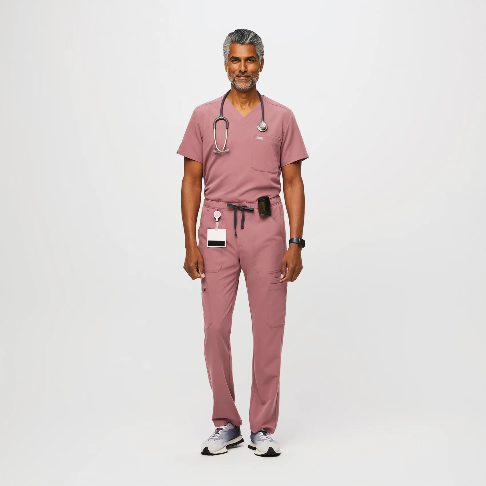 Men's Mauve Cairo™ - Short Cargo Scrub Pants - Image 2