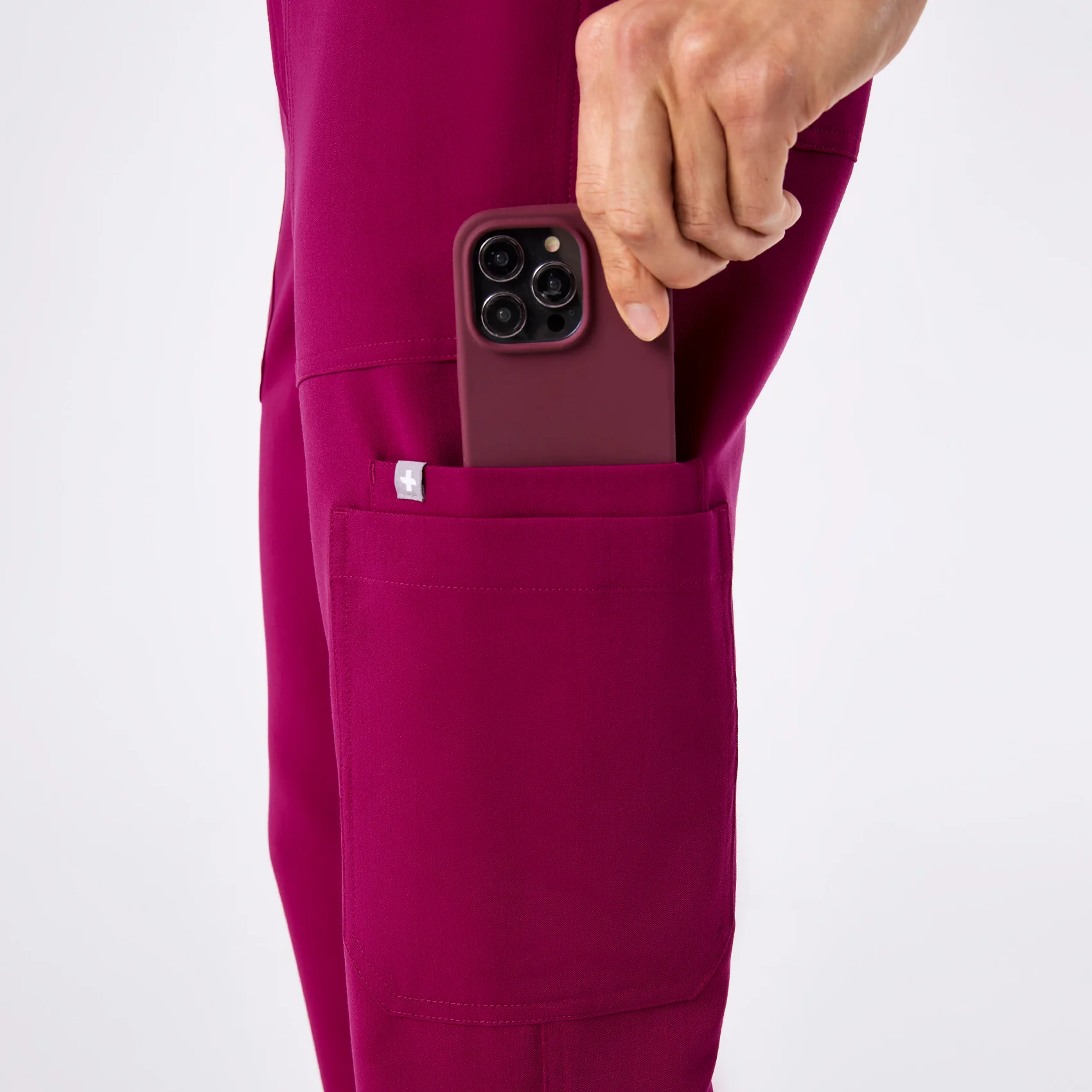 men's Dark Magenta Cairo - Short Cargo Scrub Pant™ - Image 8