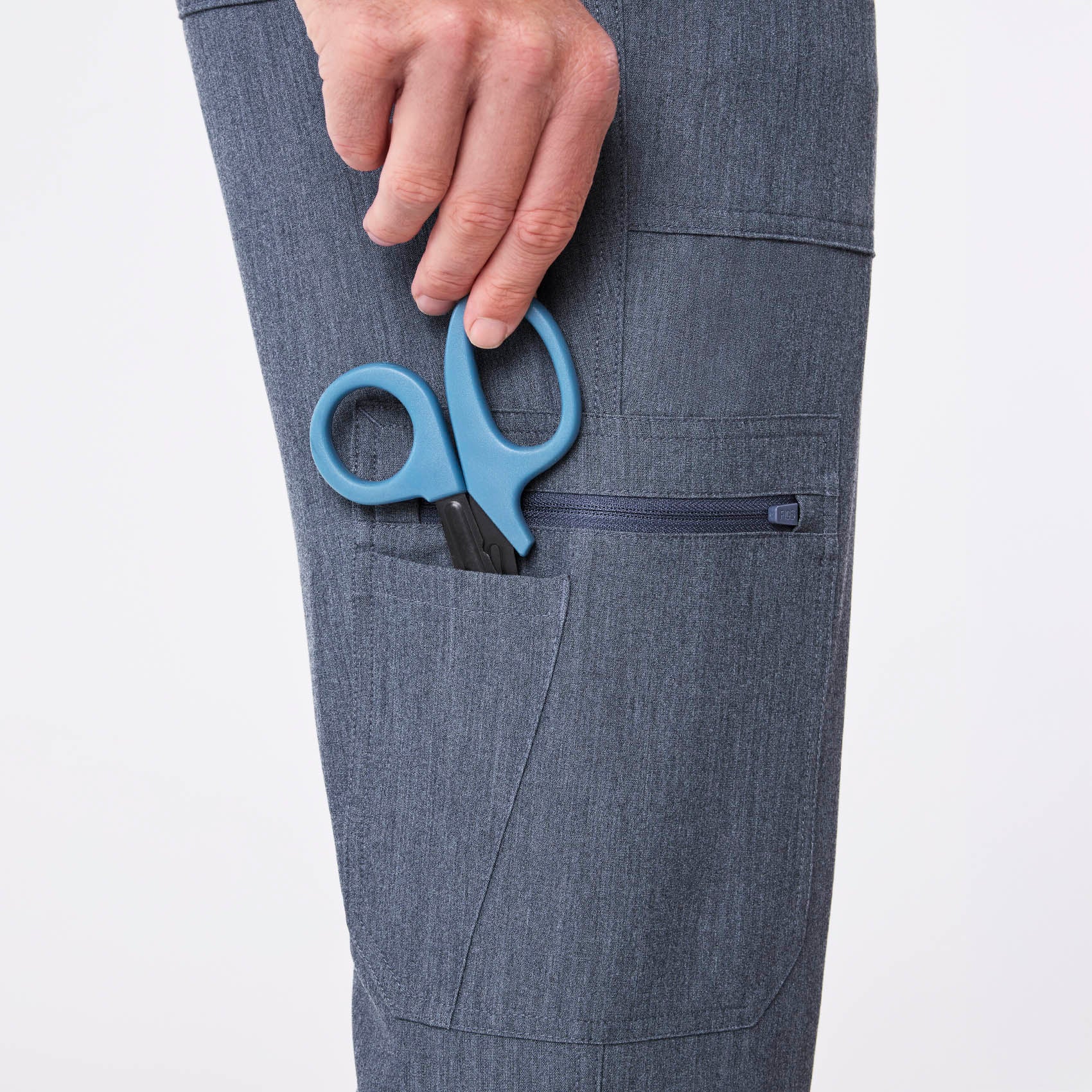 men's Heather Denim Cairo - Short Cargo Scrub Pant™ - Image 8