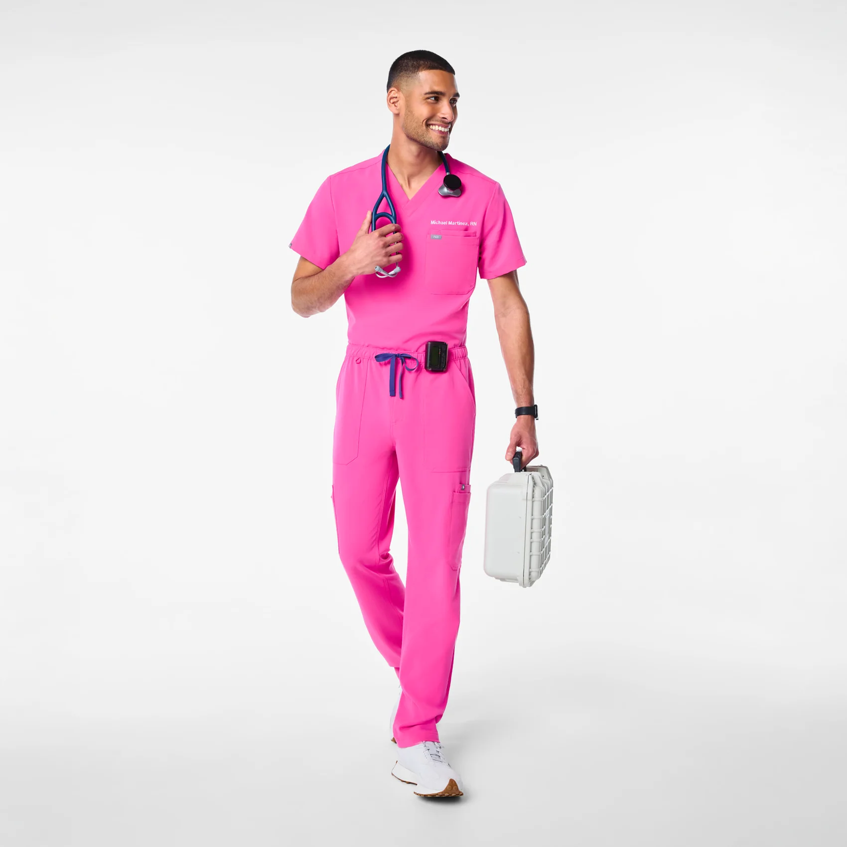 men's Rapid Response Pink Cairo - Cargo Scrub Pant™ - Image 2