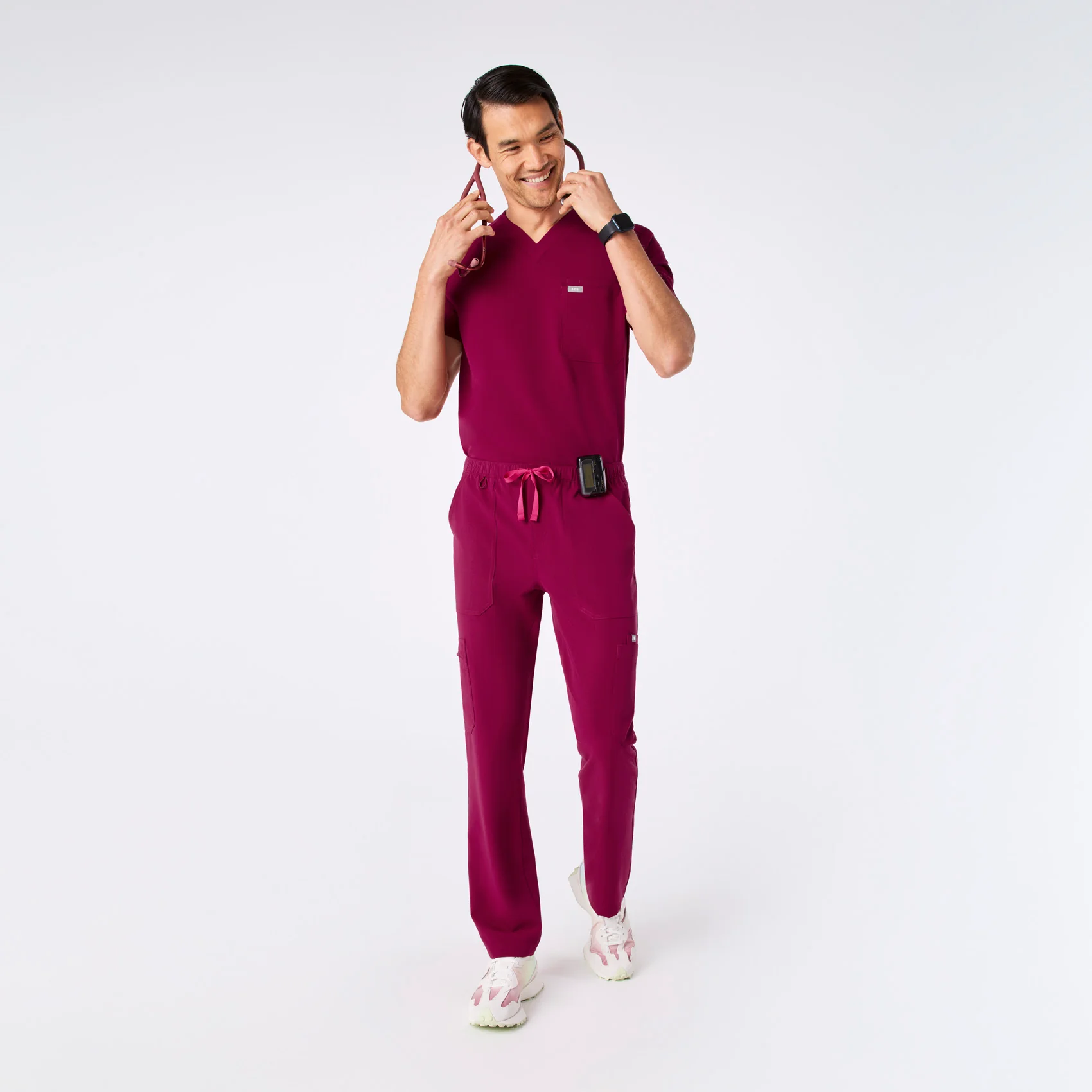 men's Dark Magenta Cairo - Cargo Scrub Pant™ - Image 2