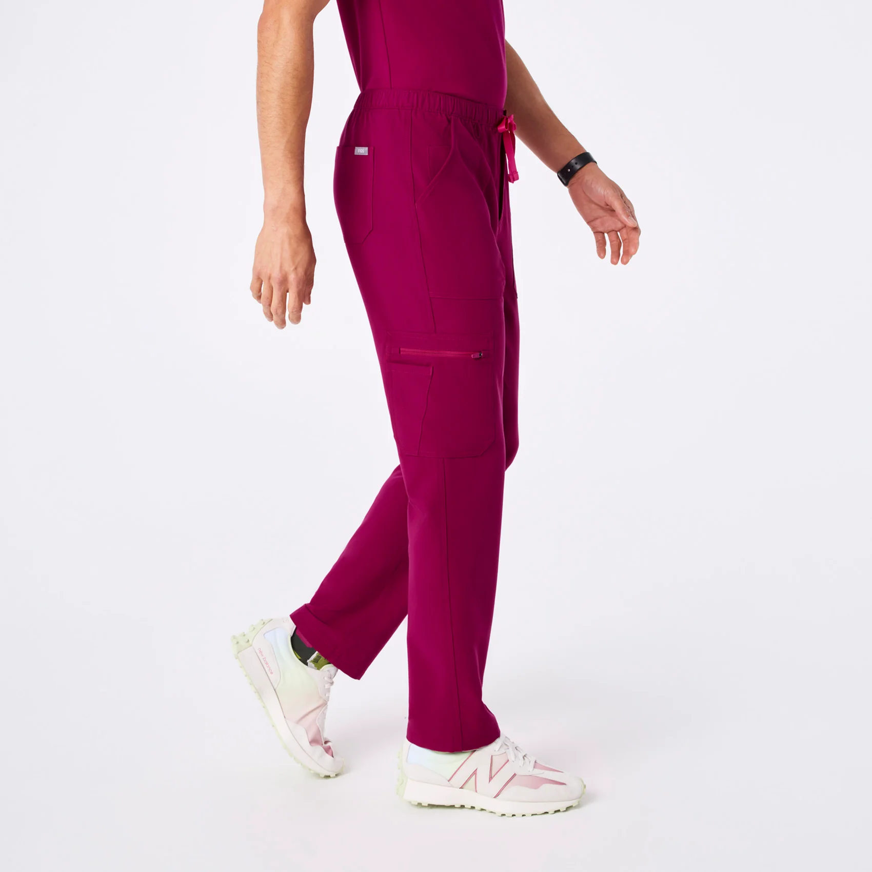 men's Dark Magenta Cairo - Cargo Scrub Pant™ - Image 3