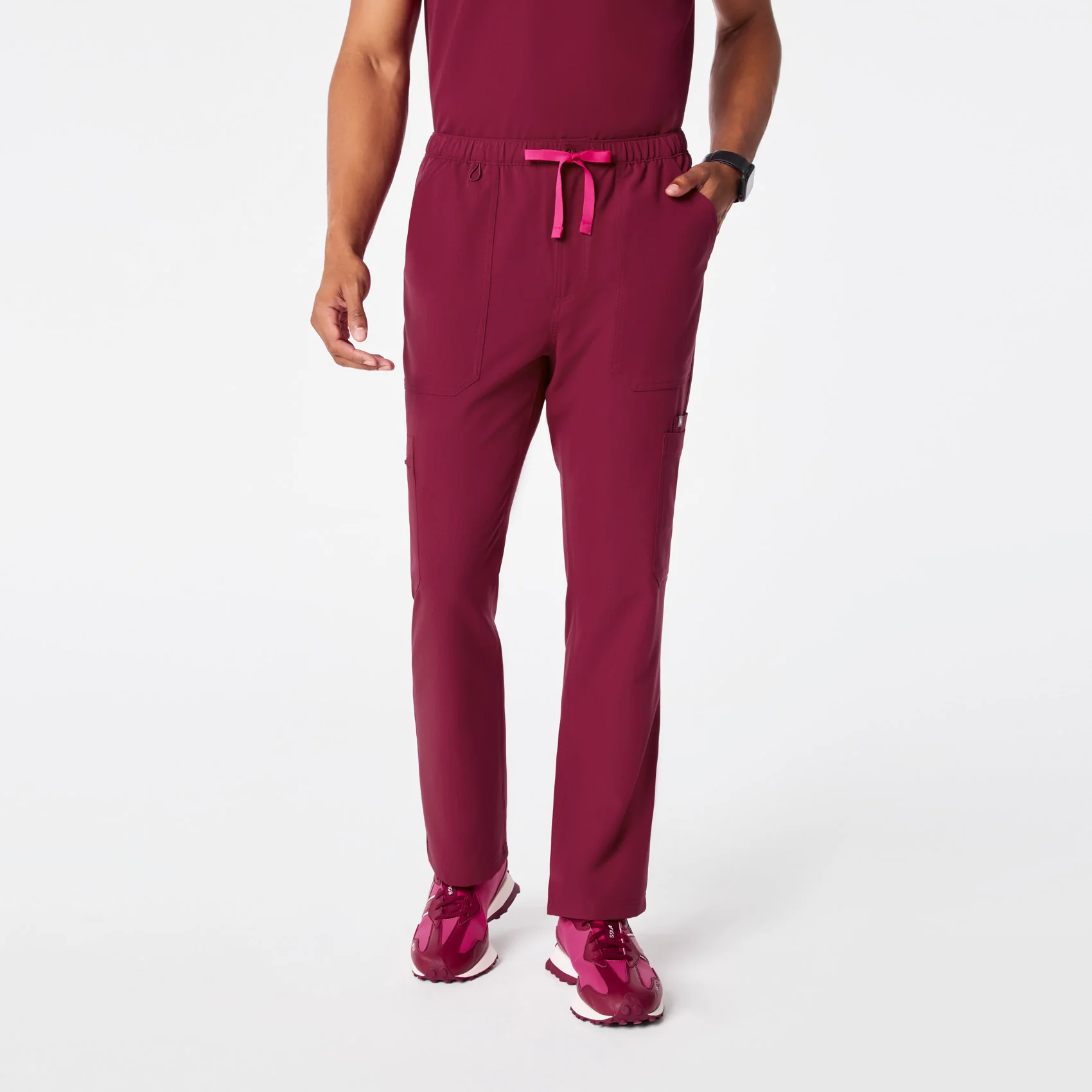 men's Deep Cranberry Cairo - Cargo Scrub Pantā¢