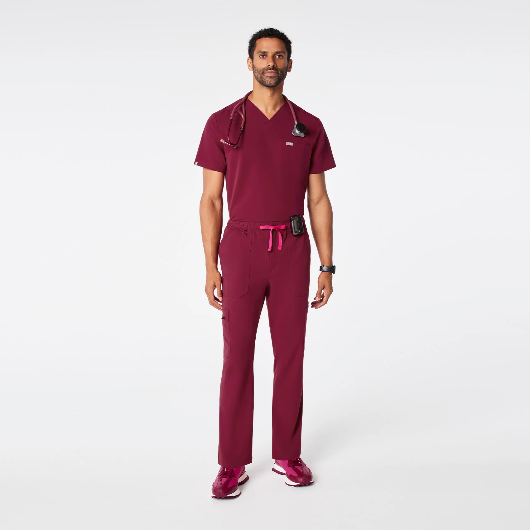 men's Deep Cranberry Cairo - Cargo Scrub Pant⢠- Image 2