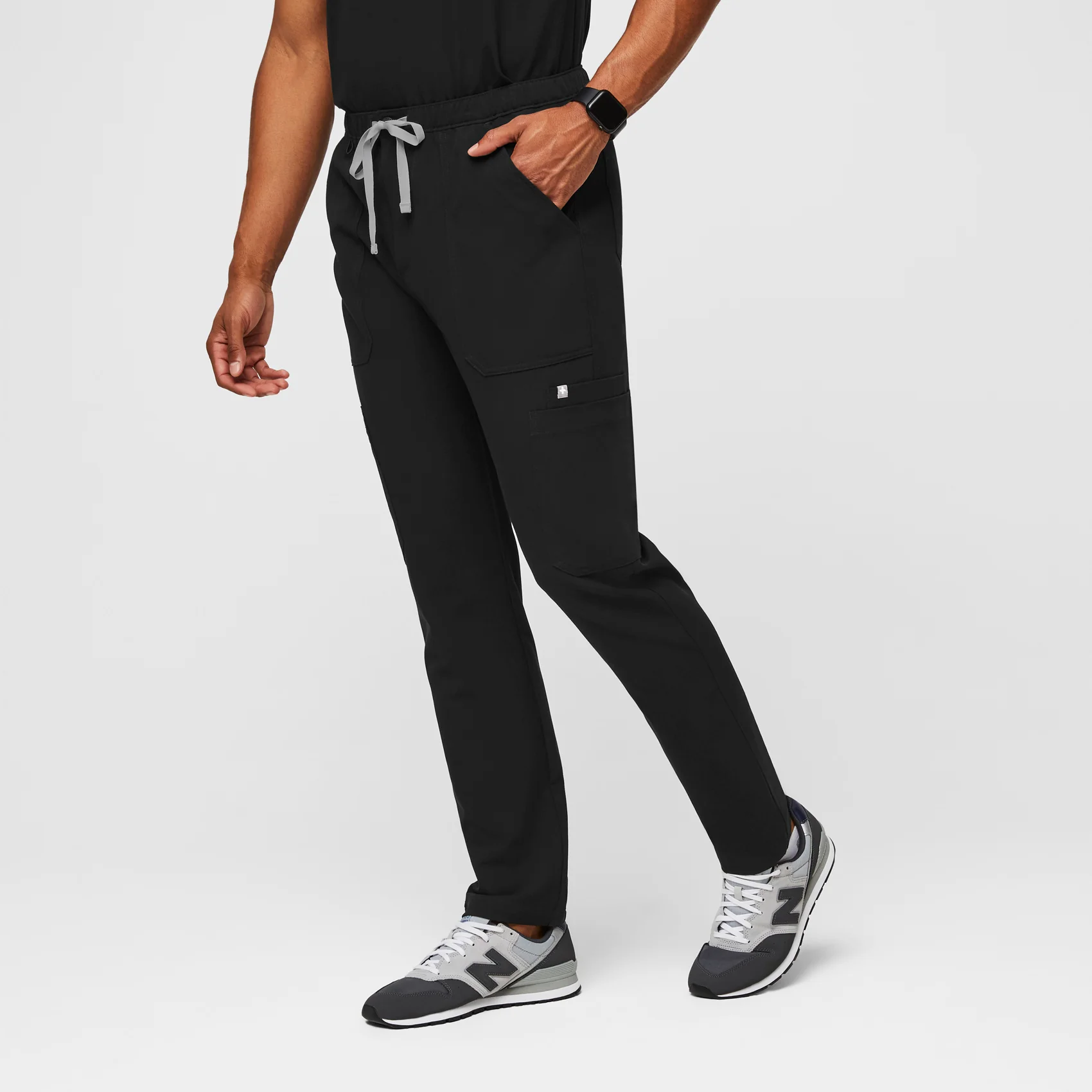 Men's Black Cairo™ - Tall Cargo Scrub Pants - Image 3