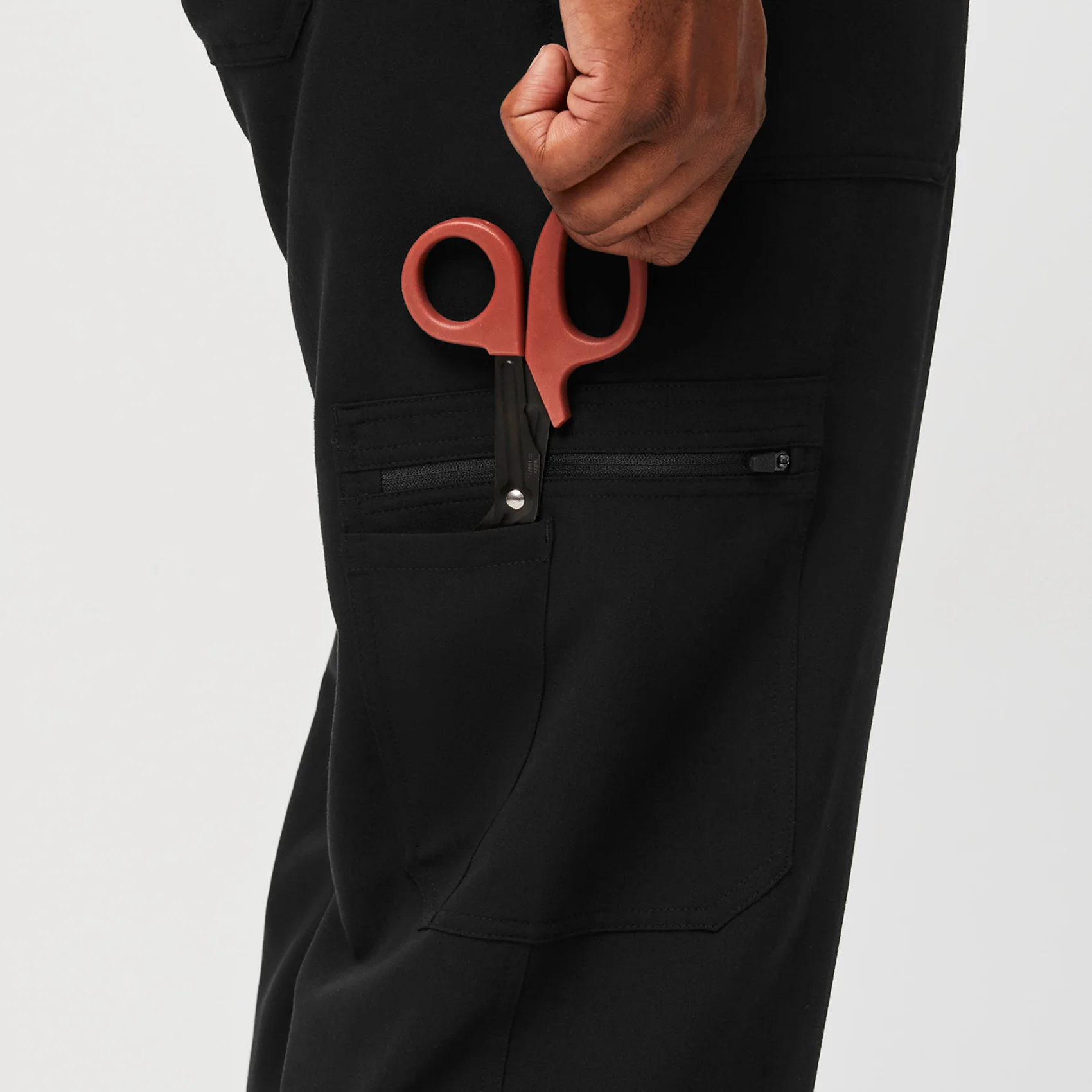 men's Black Cairo™ - Tall Cargo Scrub Pants (3XL - 6XL) - Image 5