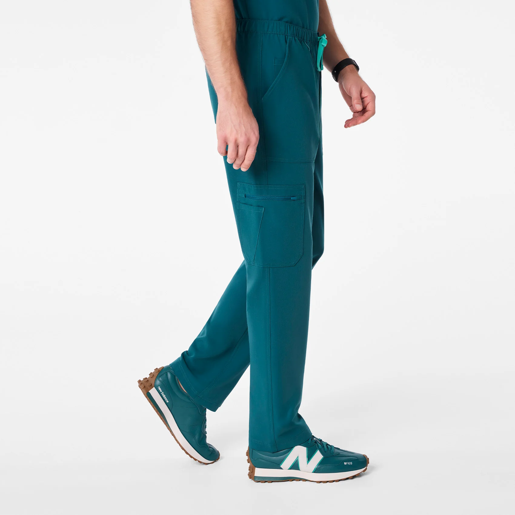 men's Caribbean Blue Cairo - Tall Cargo Scrub Pant⢠- Image 3