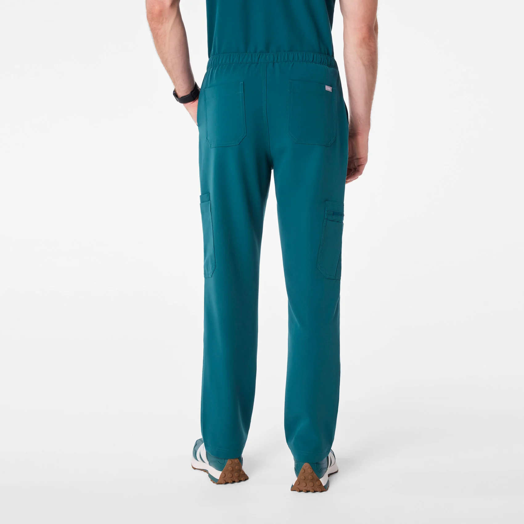 men's Caribbean Blue Cairo - Tall Cargo Scrub Pant⢠- Image 4