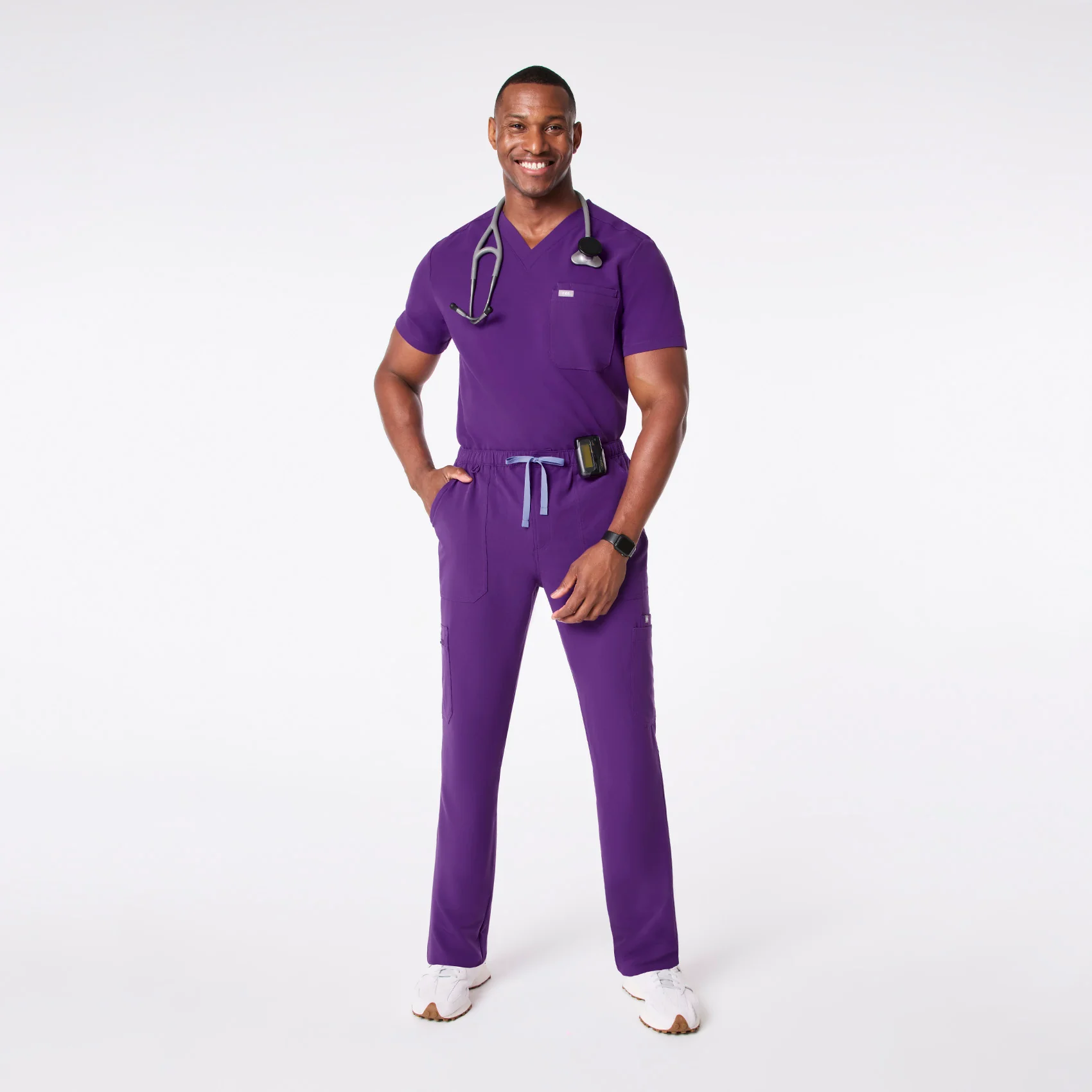 men's Digital Grape Cairo - Tall Cargo Scrub Pant⢠- Image 2