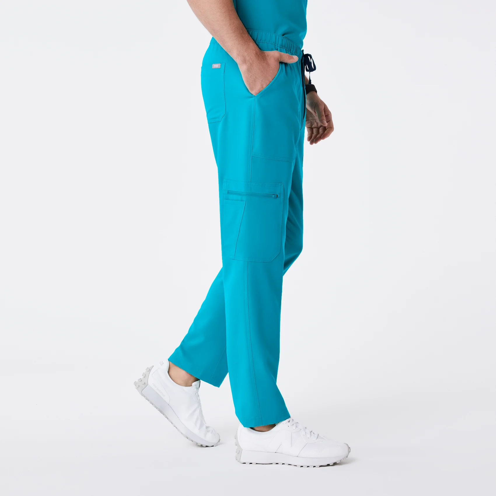 men's Teal Cairo - Tall Cargo Scrub Pant™ - Image 3