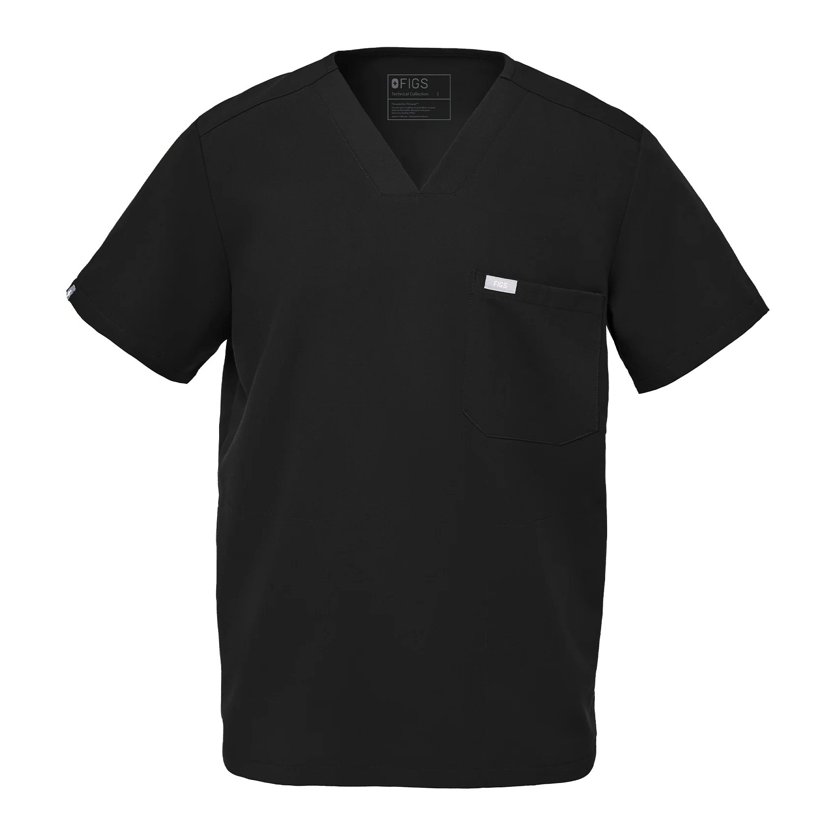 Men's Black Chisec™ - Three-Pocket Scrub Top - Image 6
