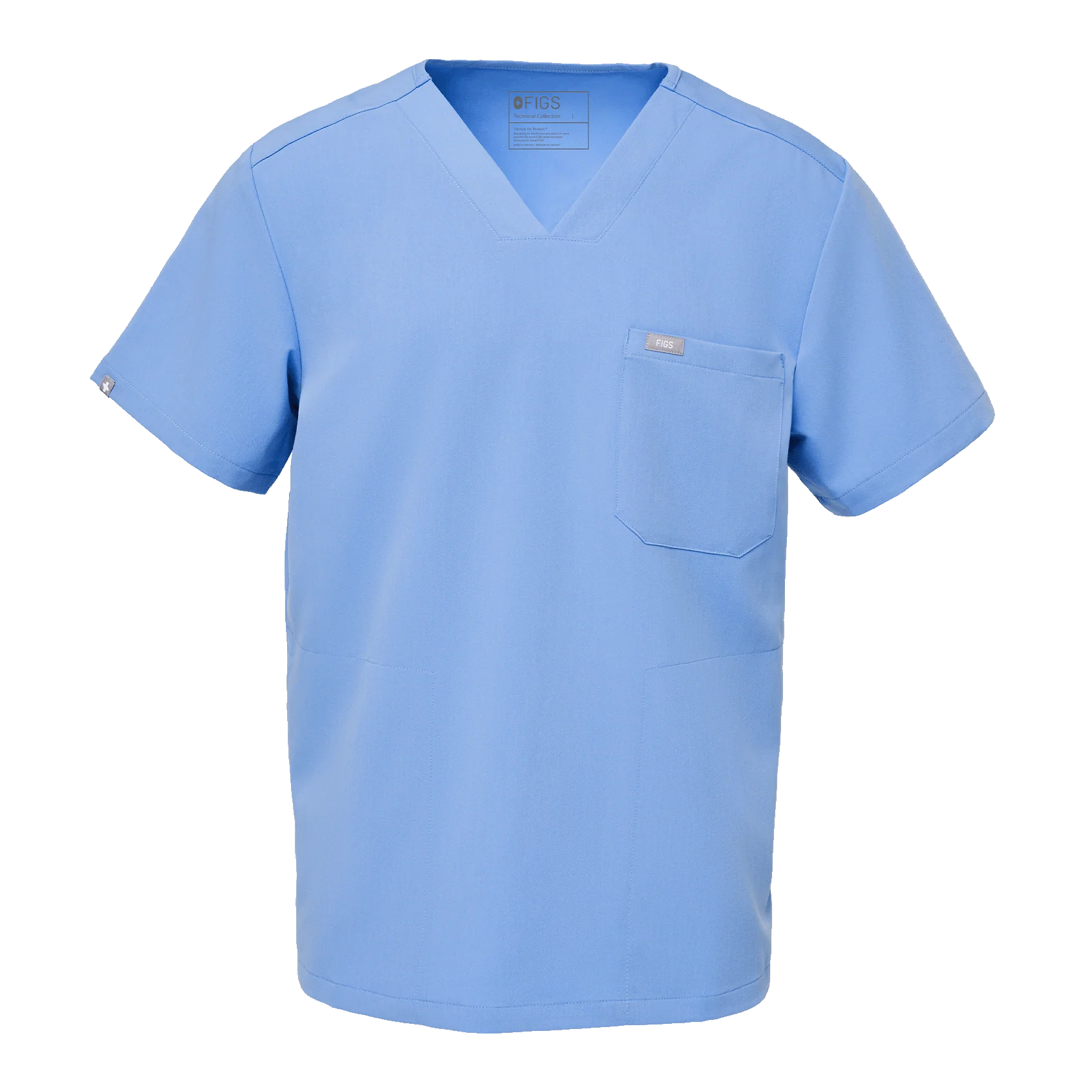 Men's Ceil Blue Chisec™ - Three-Pocket Scrub Top - Image 10