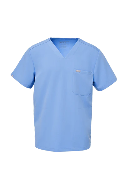 Men's Ceil Blue Chisec™ - Three-Pocket Scrub Top - Image 8