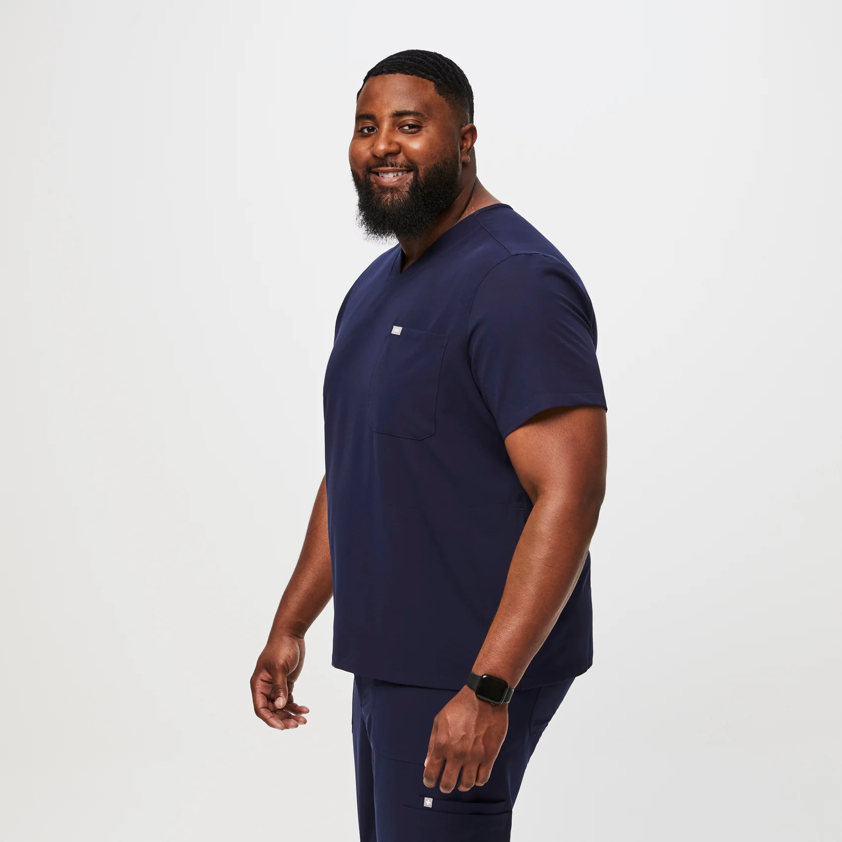 Men's Navy Chisec™ - Three-Pocket Scrub Top (3XL - 6XL) - Image 3