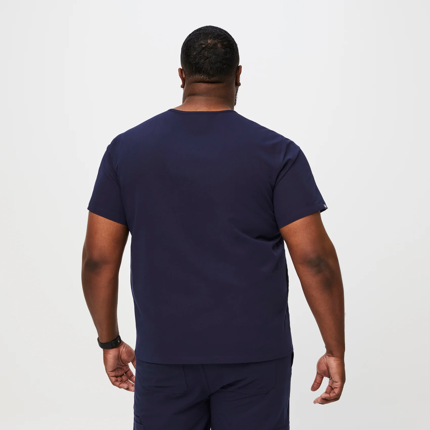Men's Navy Chisec™ - Three-Pocket Scrub Top (3XL - 6XL) - Image 4