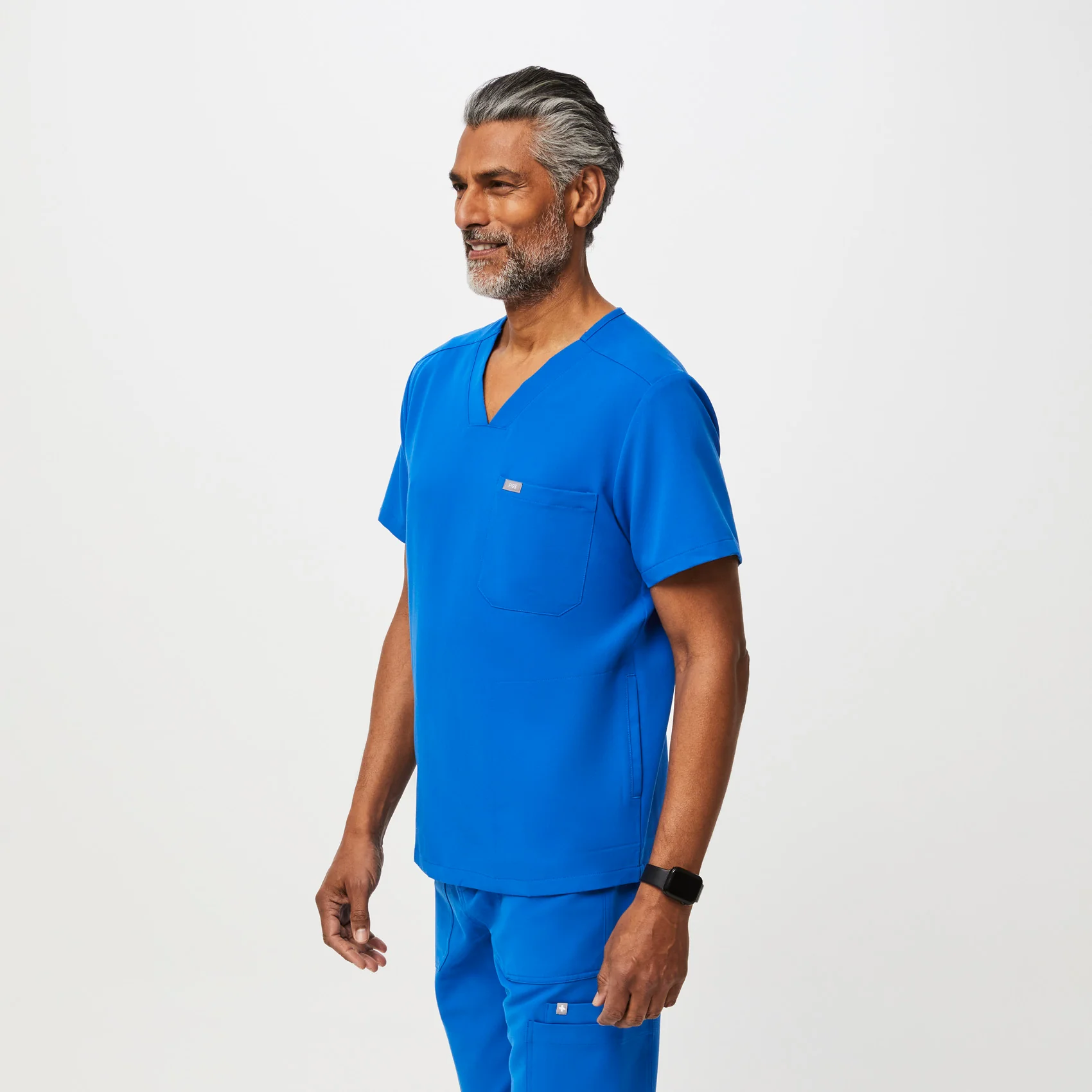 Men's Royal Blue Chisec™ - Three-Pocket Scrub Top (3XL - 6XL) - Image 3