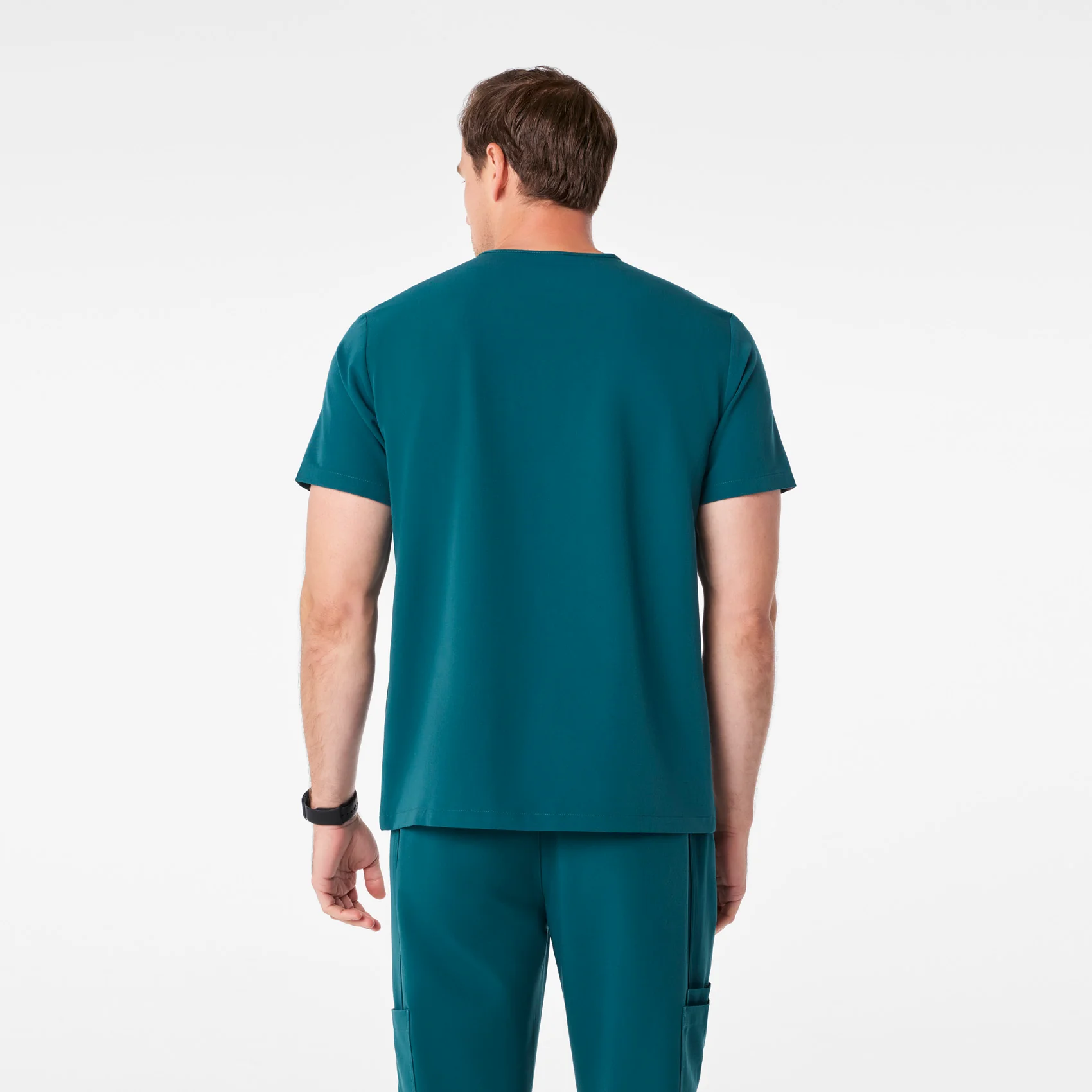 men's Caribbean Blue Chisec - Three-Pocket Scrub Top⢠- Image 4