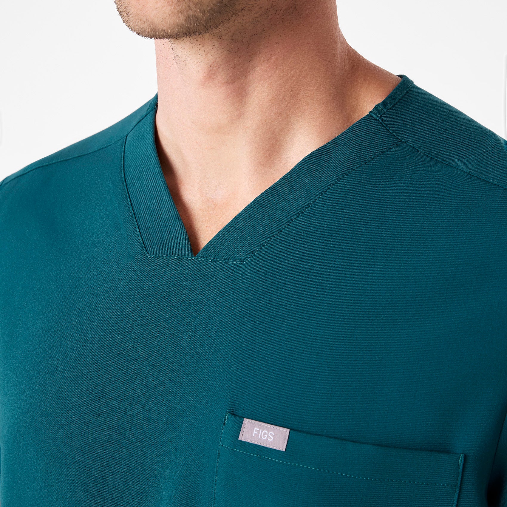 men's Caribbean Blue Chisec - Three-Pocket Scrub Top⢠- Image 5