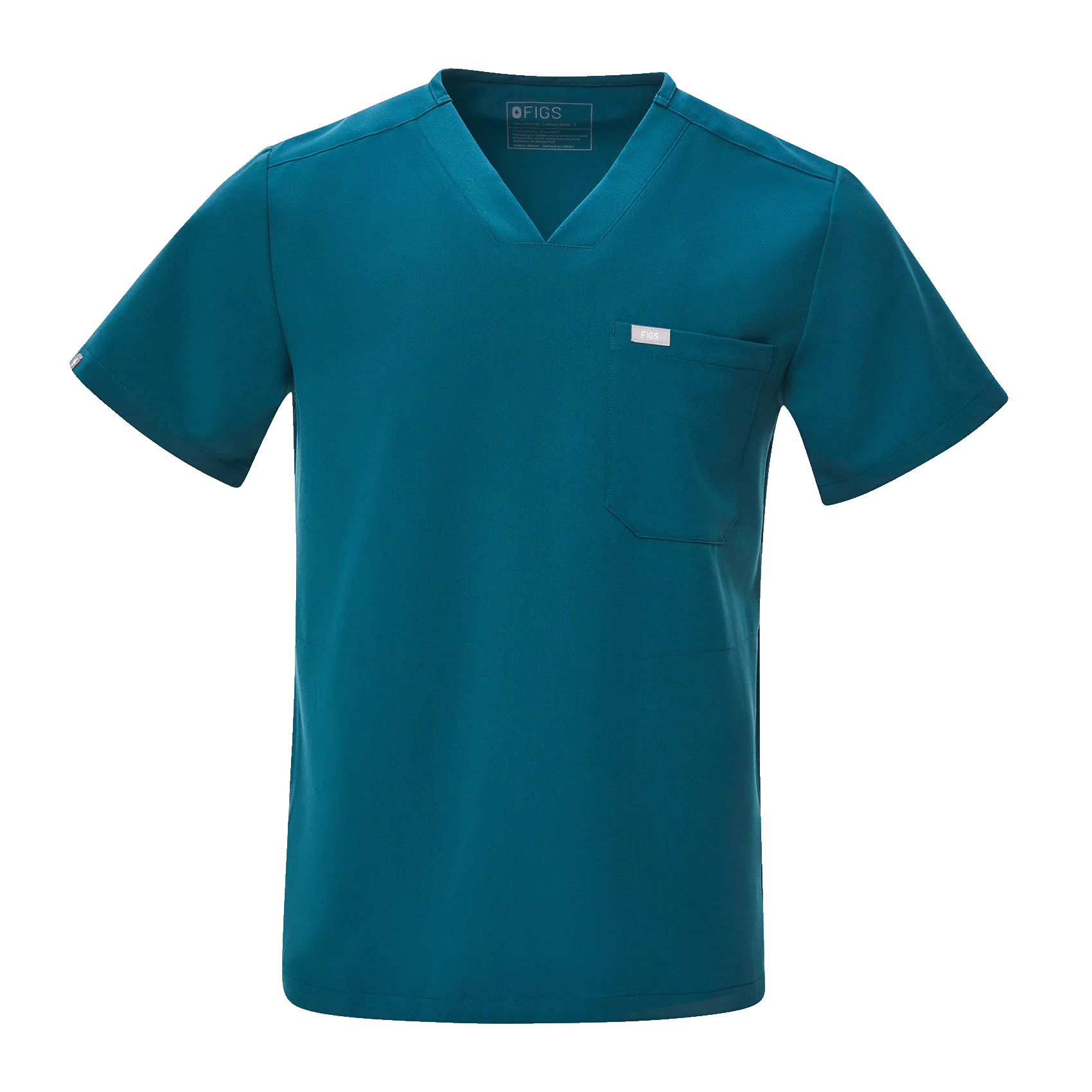 men's Caribbean Blue Chisec - Three-Pocket Scrub Top⢠- Image 8